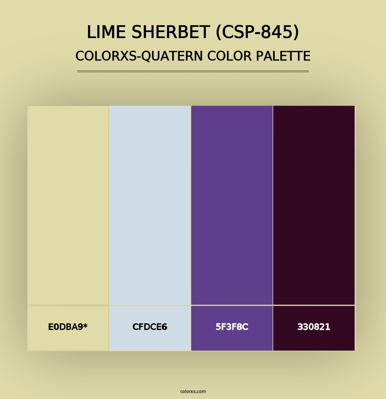 Lime Sherbet (CSP-845) - Colorxs Quad Palette