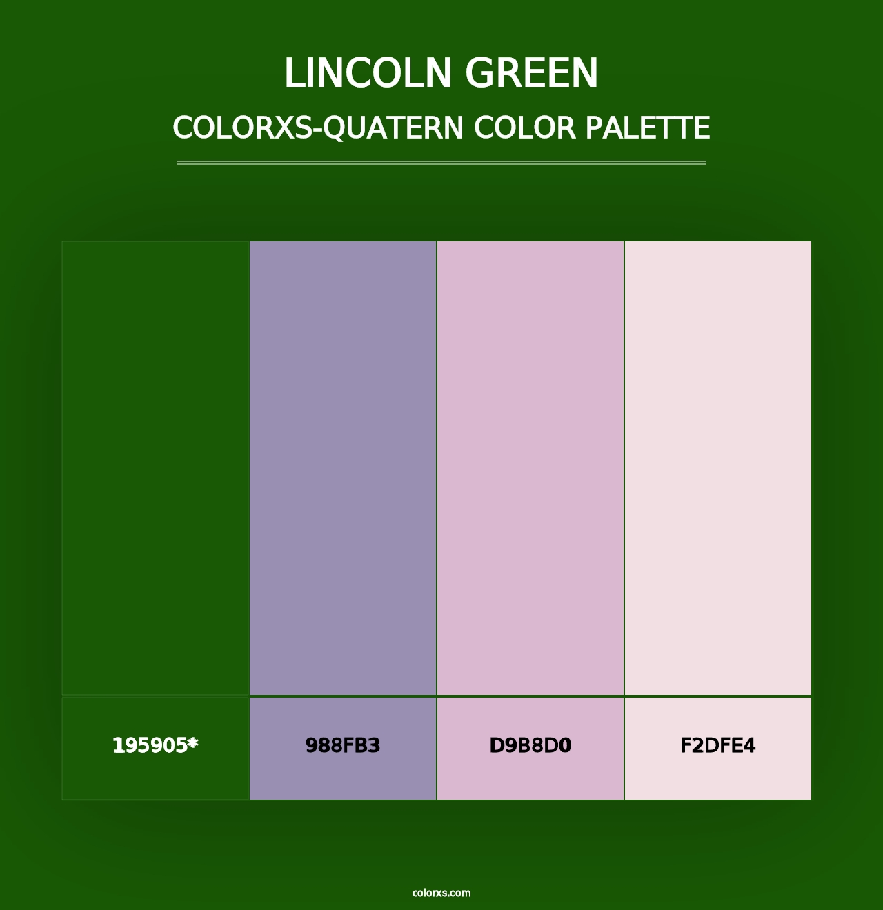 Lincoln Green - Colorxs Quad Palette