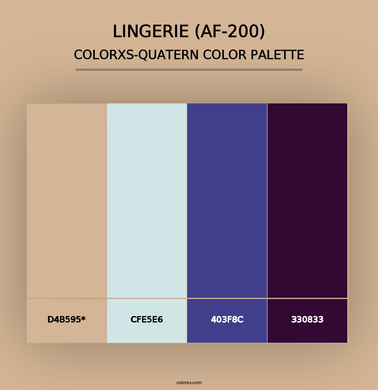 Lingerie (AF-200) - Colorxs Quad Palette