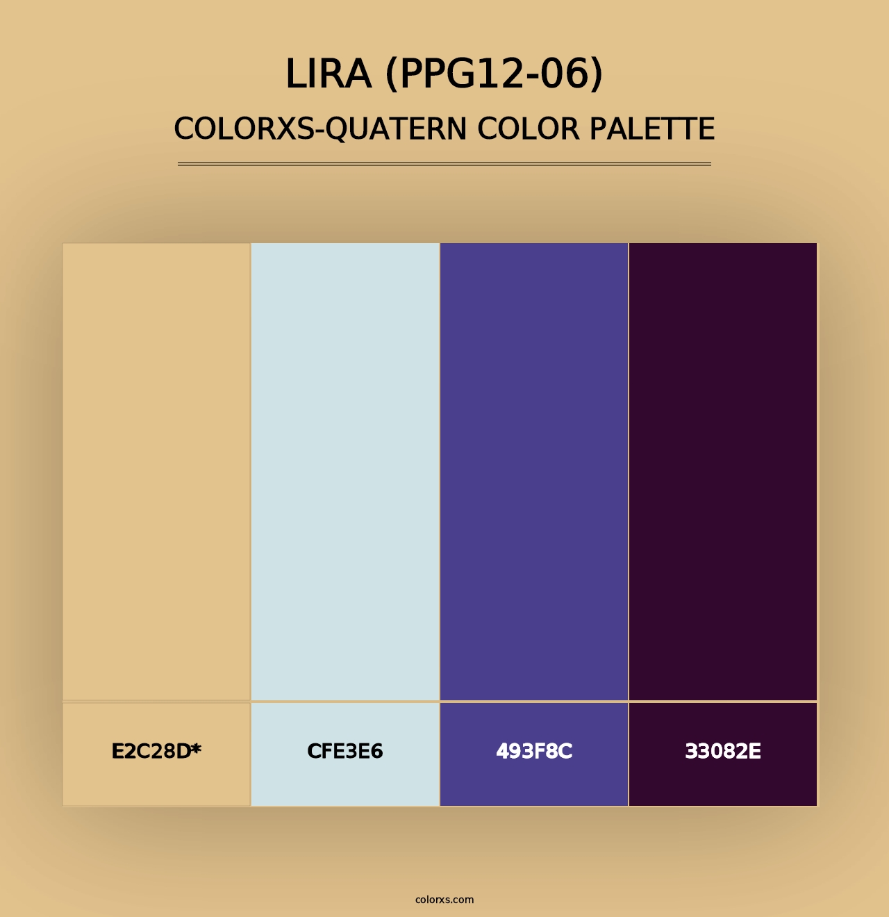 Lira (PPG12-06) - Colorxs Quad Palette