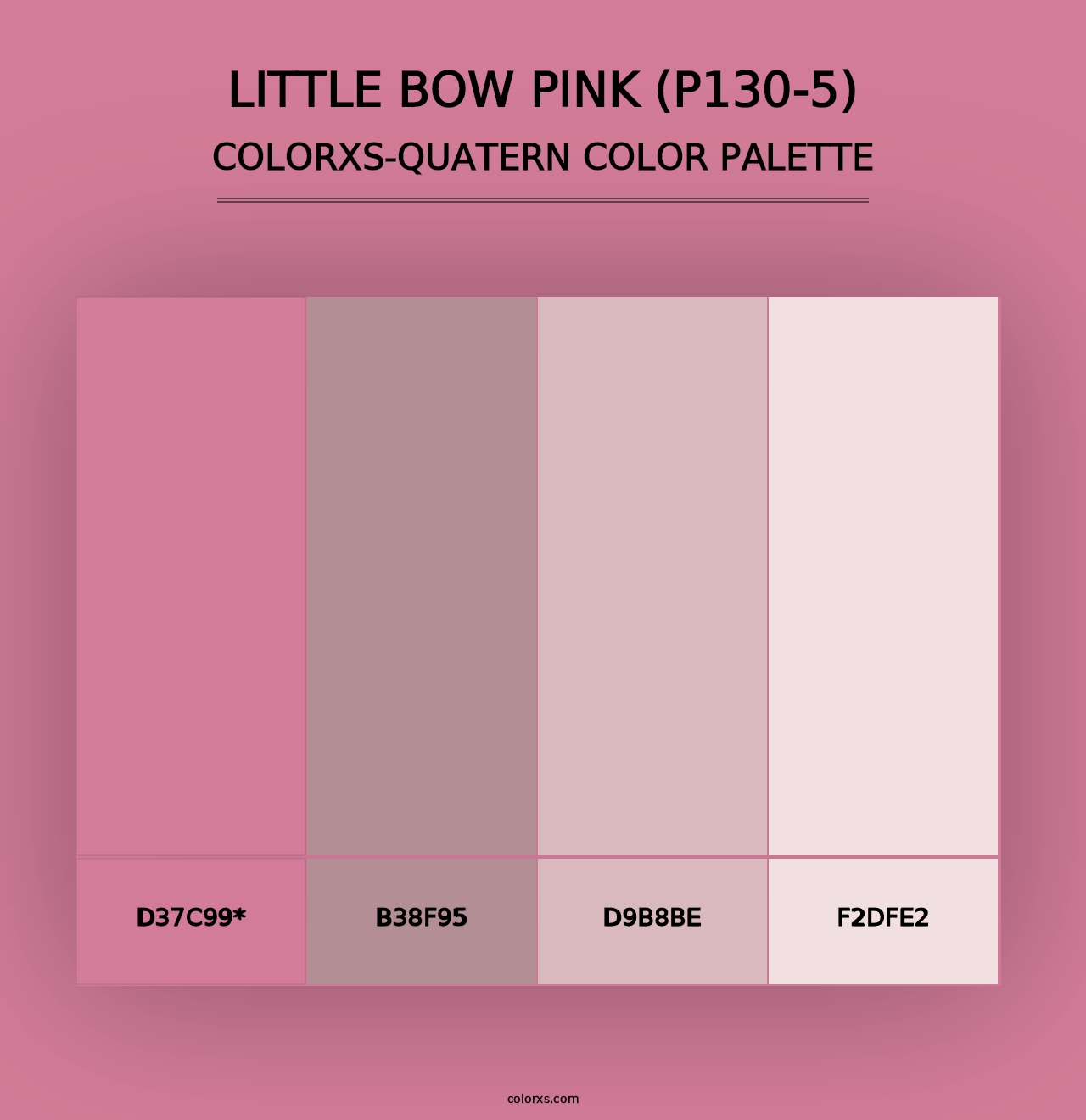 Little Bow Pink (P130-5) - Colorxs Quad Palette