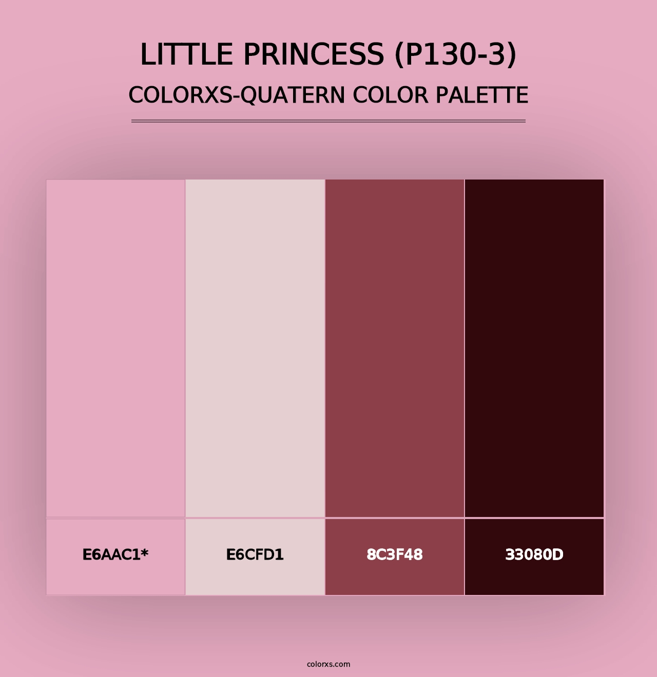 Little Princess (P130-3) - Colorxs Quad Palette