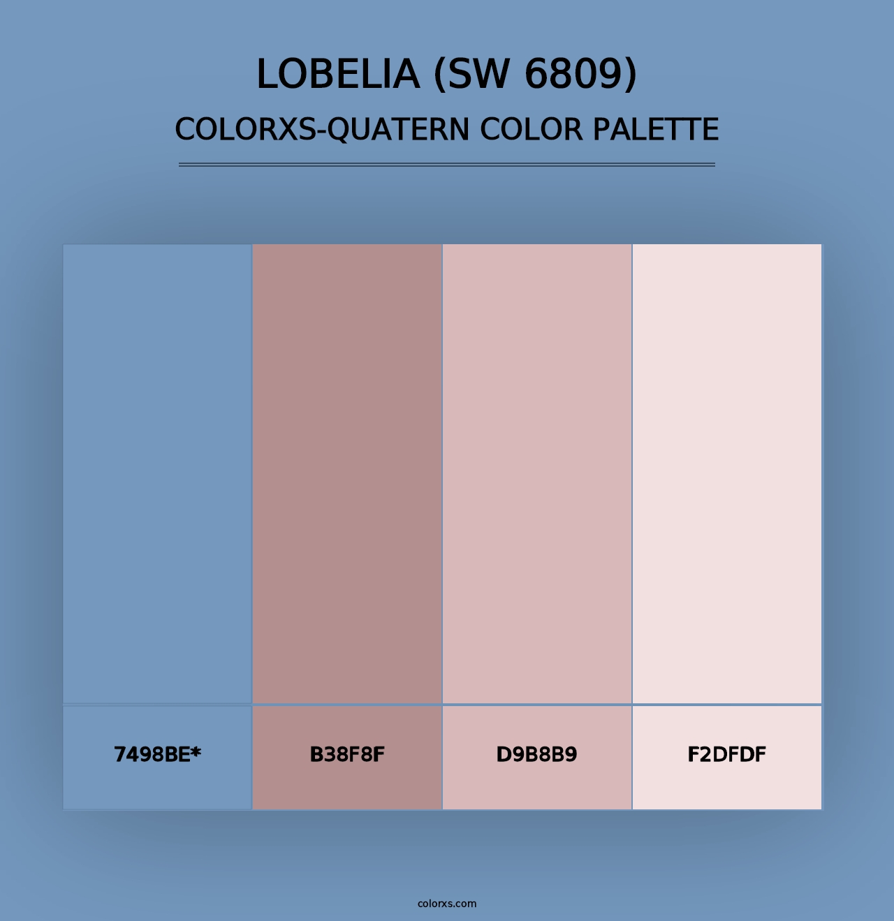 Lobelia (SW 6809) - Colorxs Quad Palette