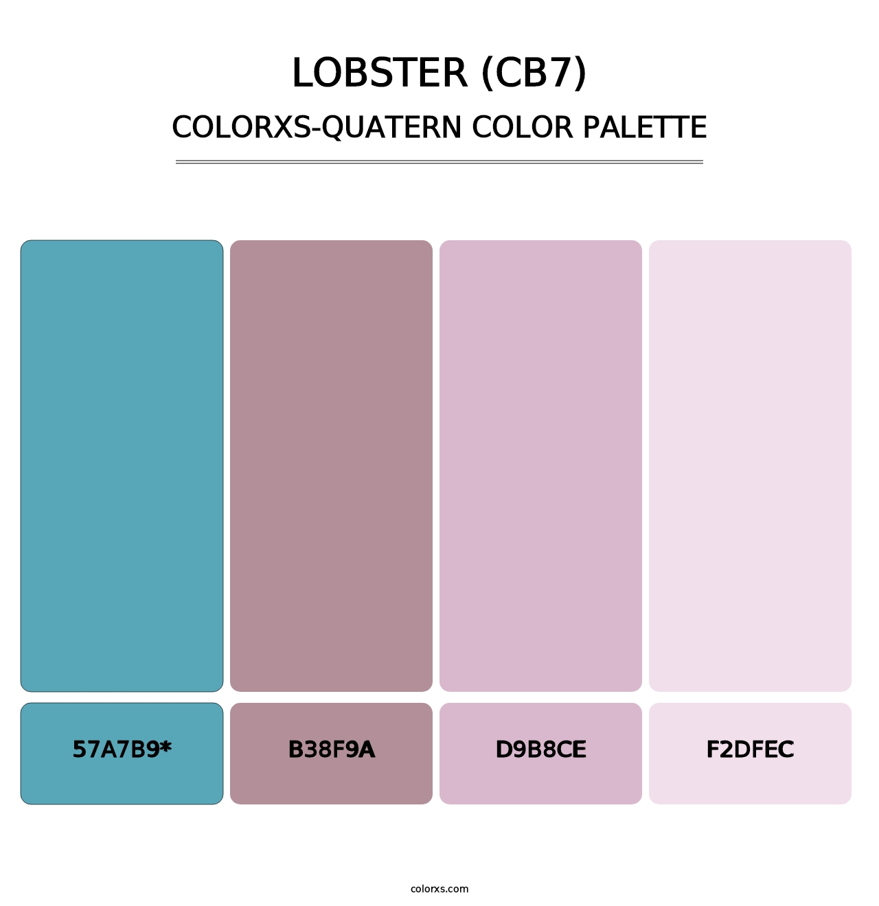 Lobster (CB7) - Colorxs Quad Palette