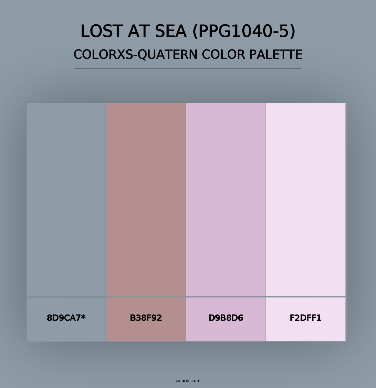 Lost At Sea (PPG1040-5) - Colorxs Quad Palette