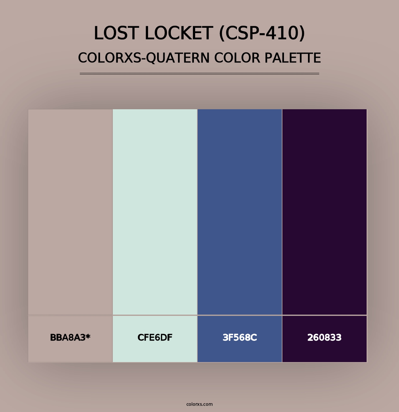 Lost Locket (CSP-410) - Colorxs Quad Palette