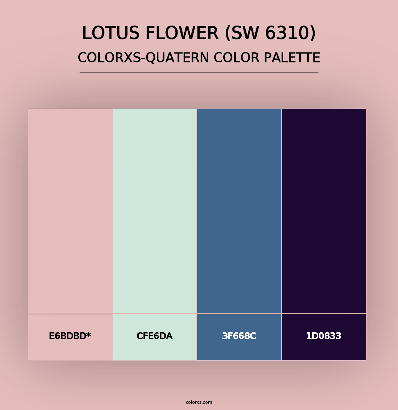 Lotus Flower (SW 6310) - Colorxs Quad Palette