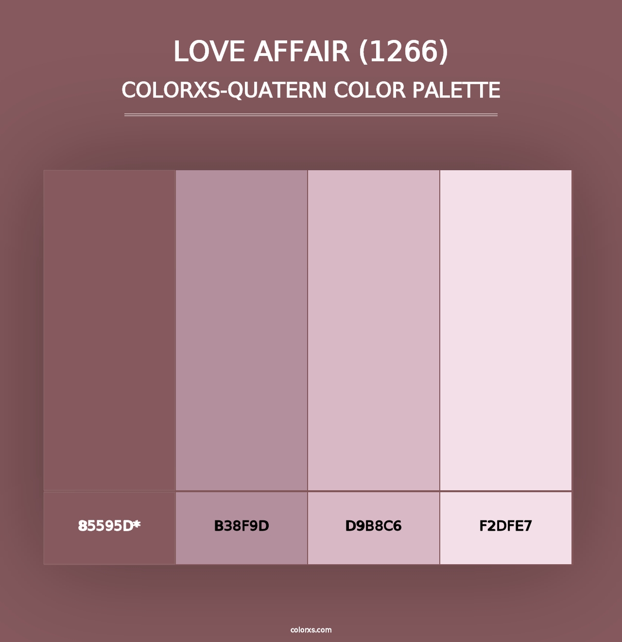 Love Affair (1266) - Colorxs Quad Palette