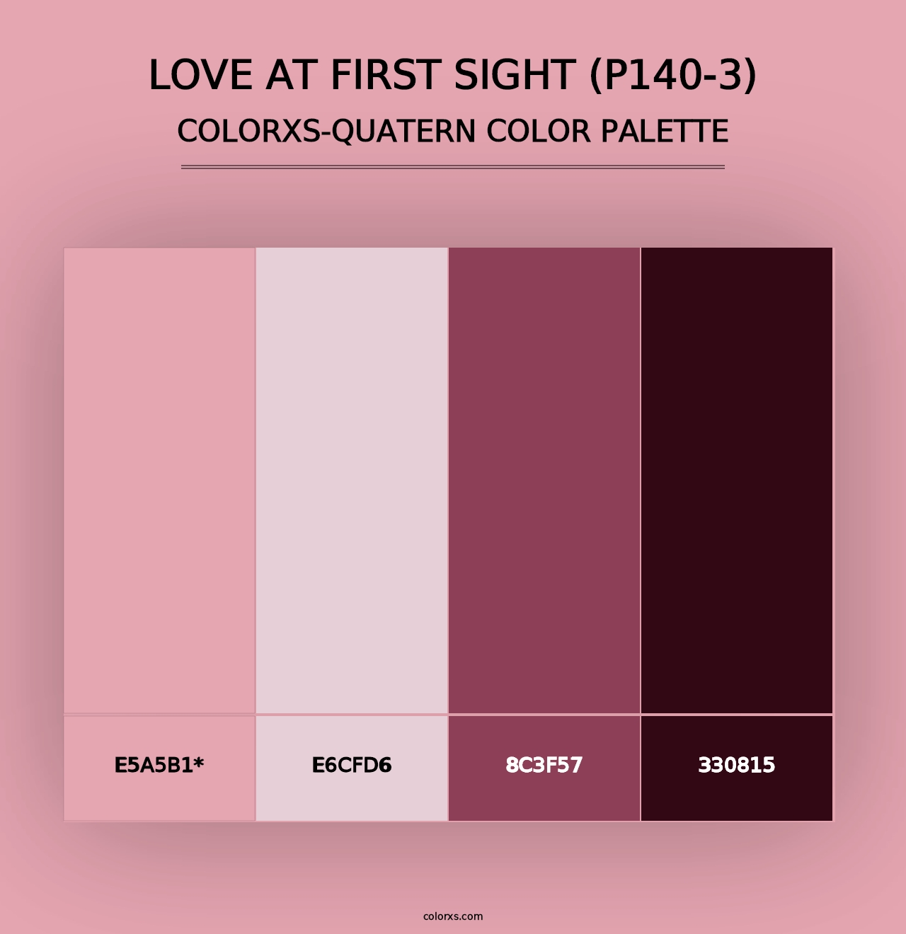 Love At First Sight (P140-3) - Colorxs Quad Palette