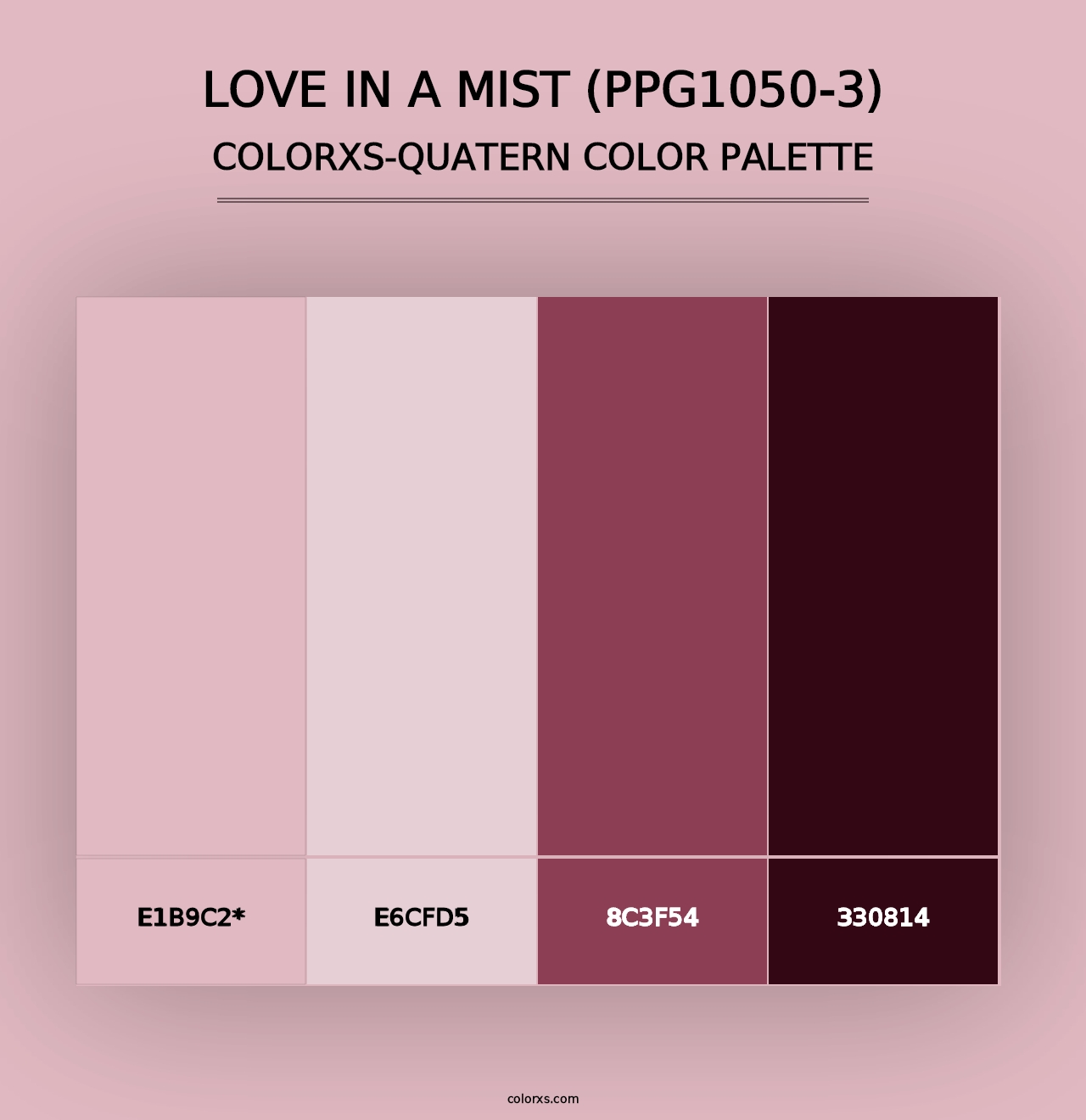 Love In A Mist (PPG1050-3) - Colorxs Quad Palette