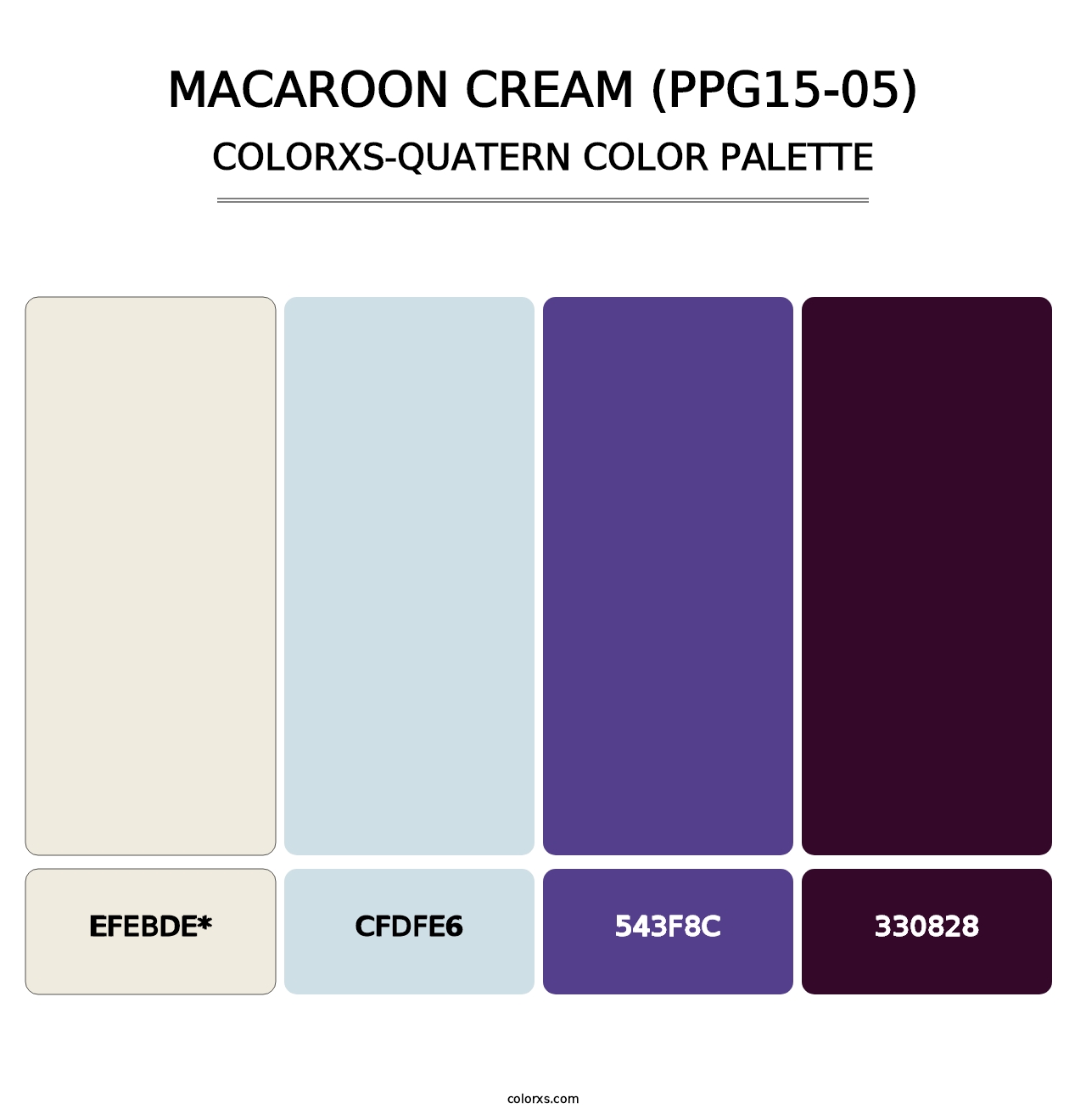 Macaroon Cream (PPG15-05) - Colorxs Quad Palette