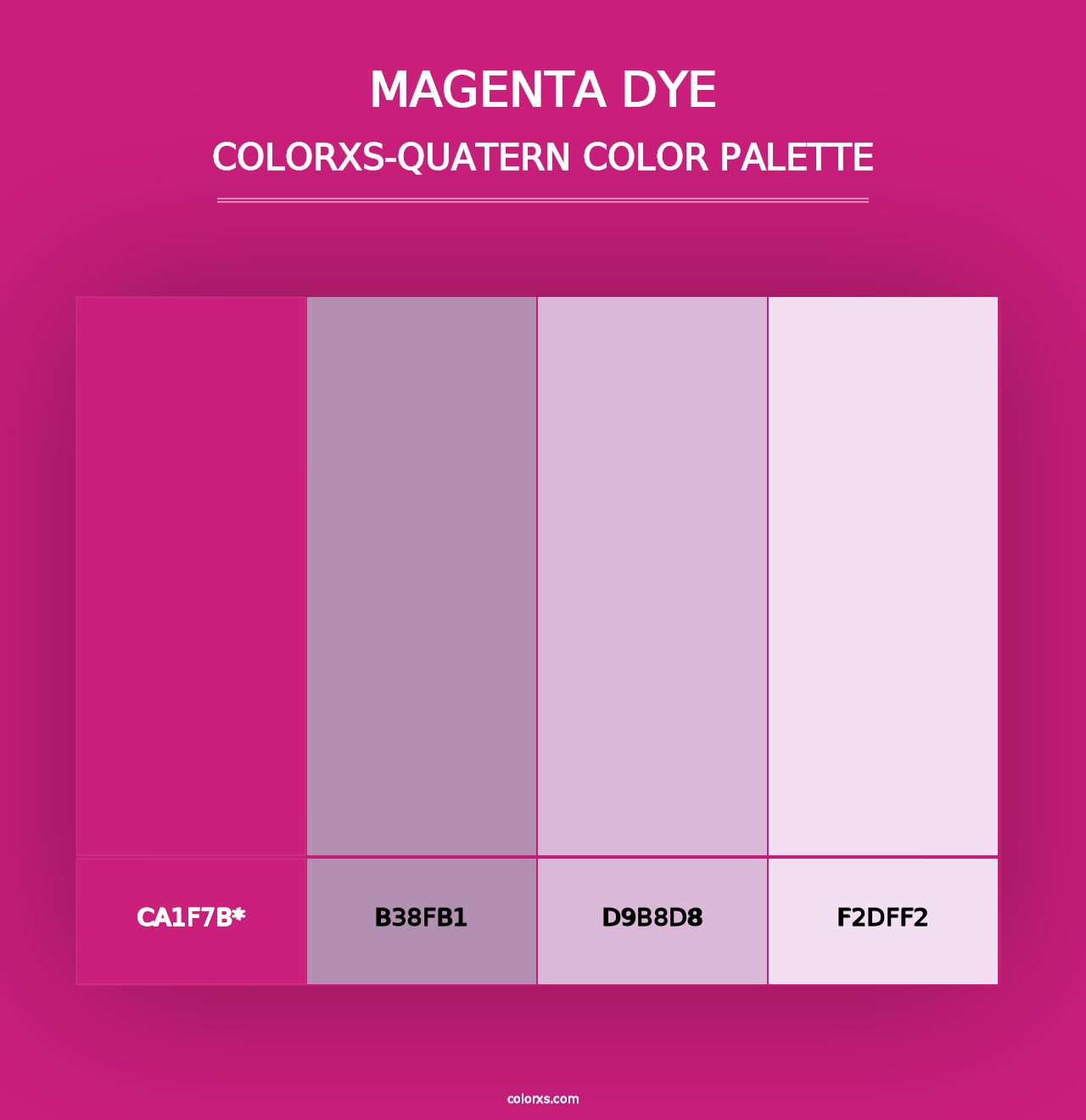 Magenta Dye - Colorxs Quad Palette