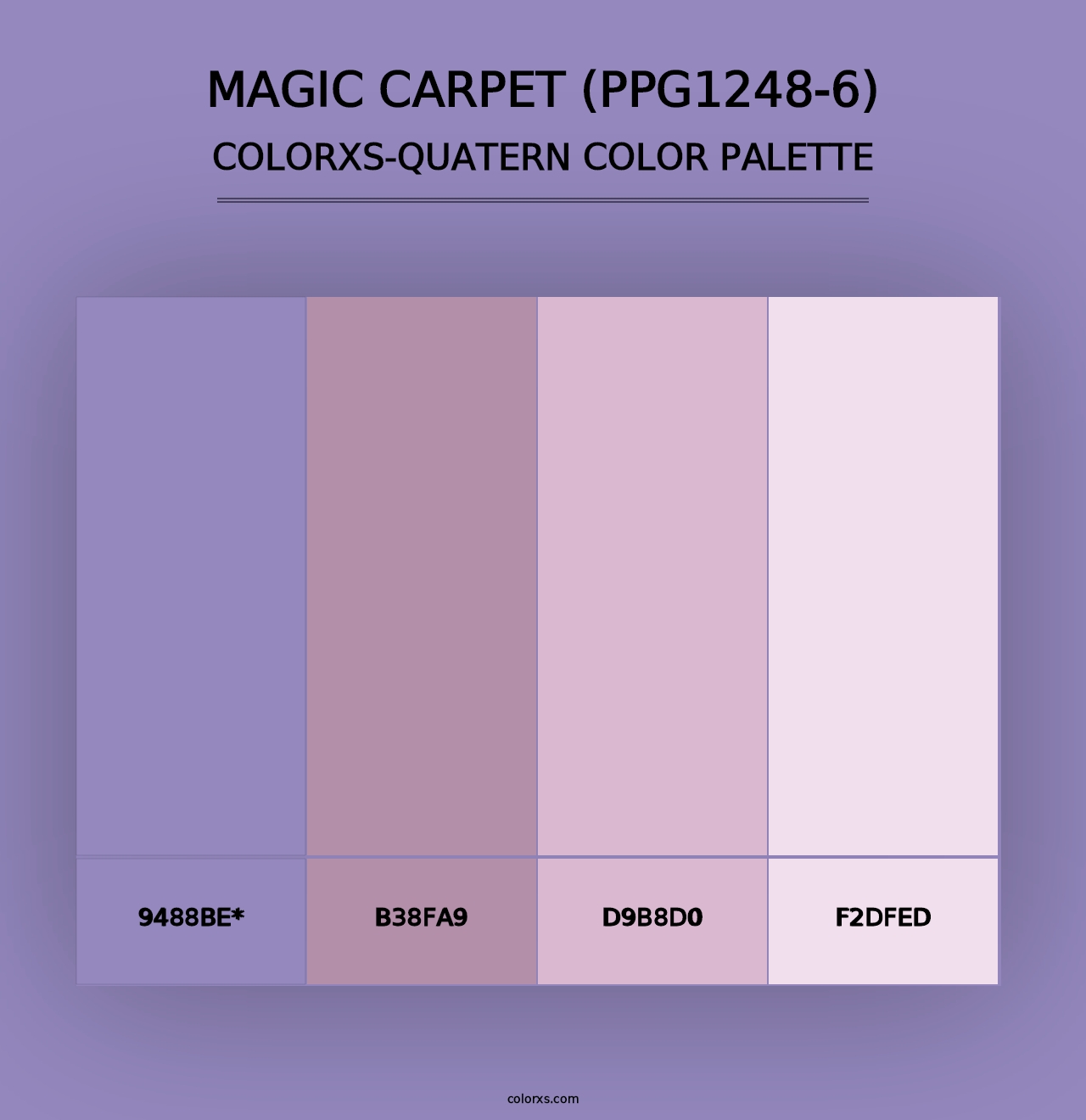 Magic Carpet (PPG1248-6) - Colorxs Quad Palette