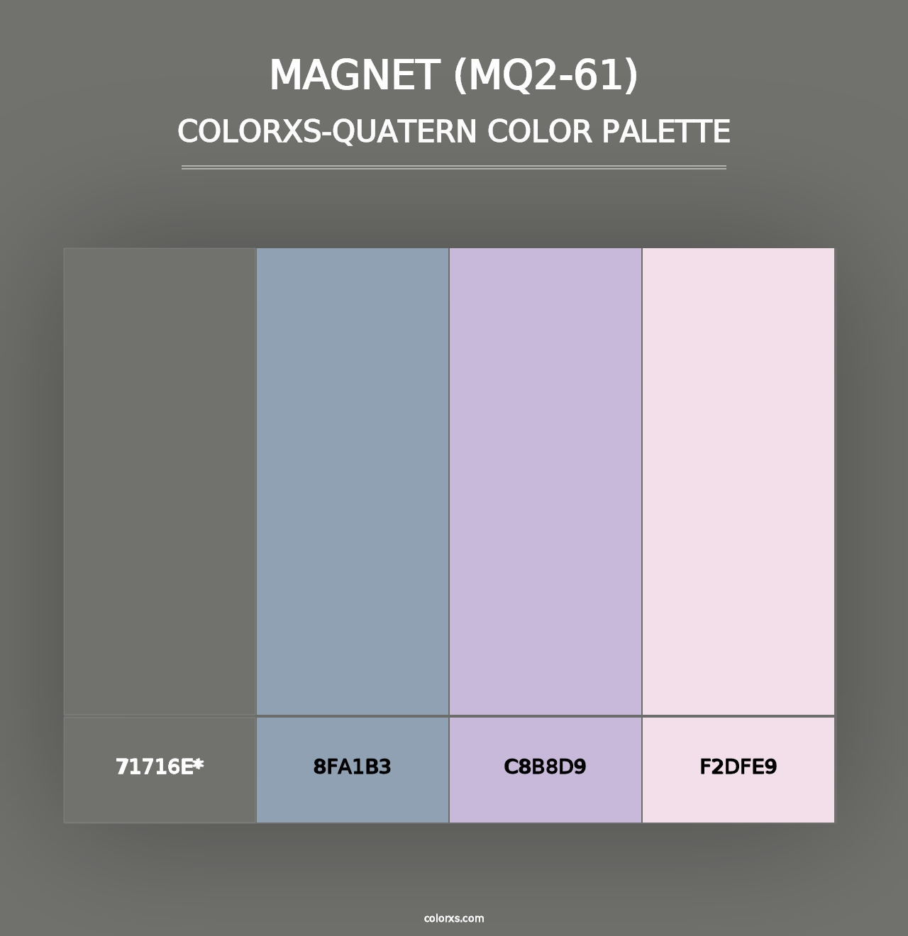 Magnet (MQ2-61) - Colorxs Quad Palette