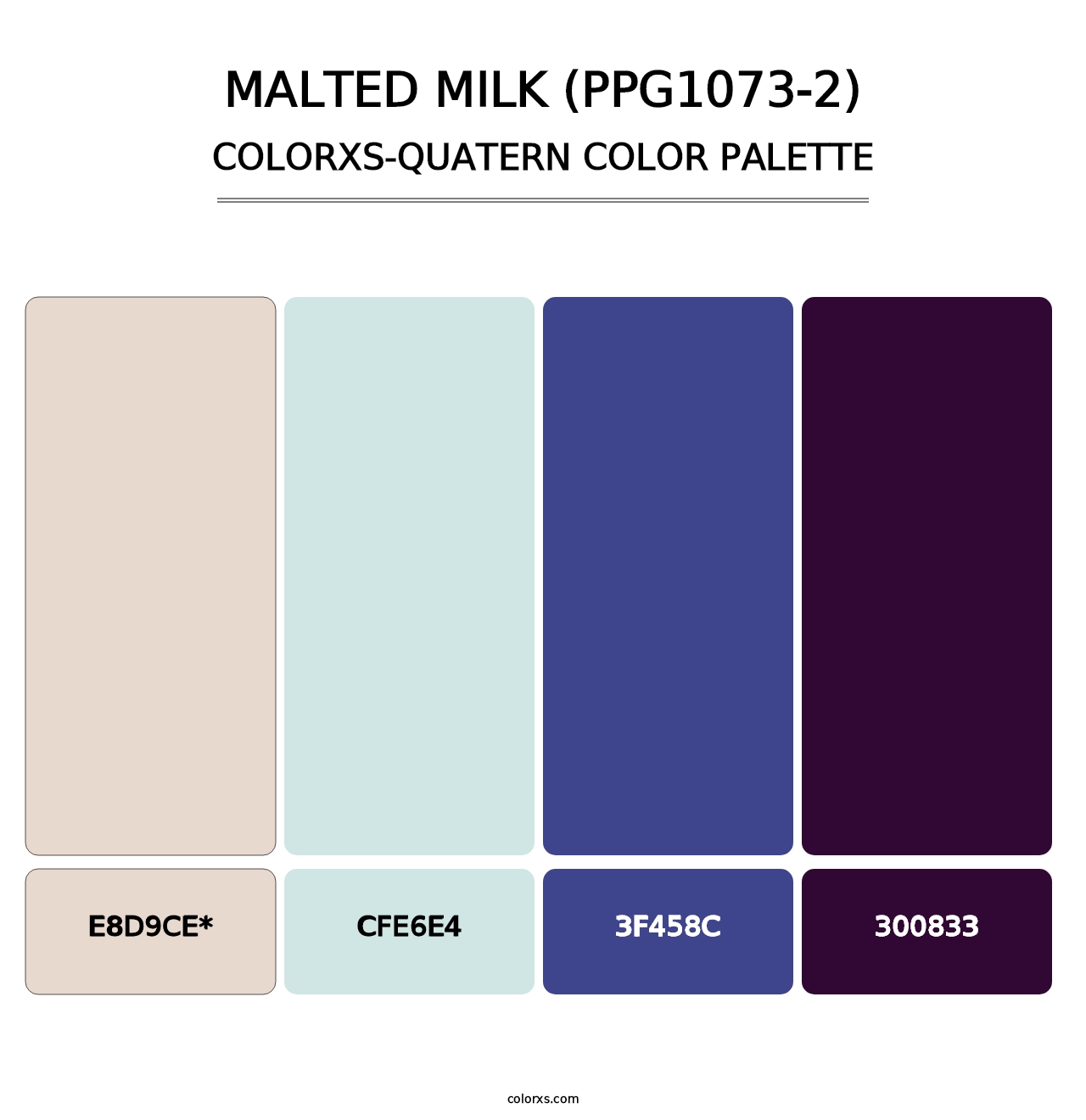 Malted Milk (PPG1073-2) - Colorxs Quad Palette