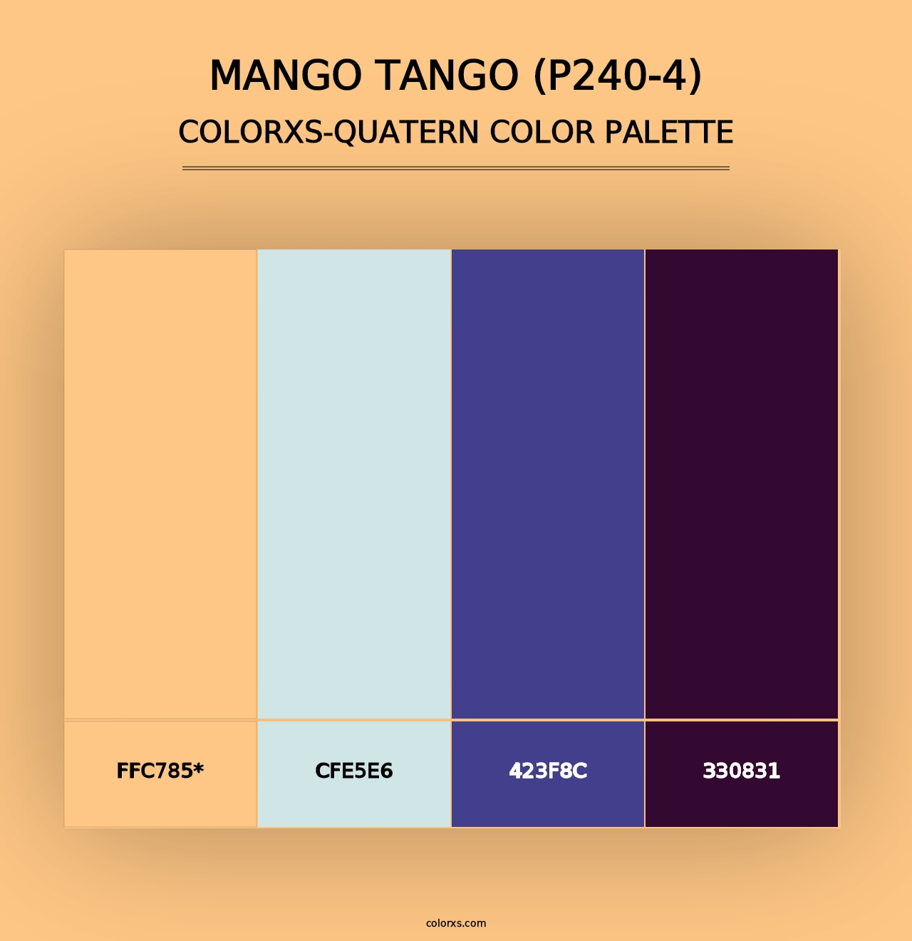 Mango Tango (P240-4) - Colorxs Quad Palette