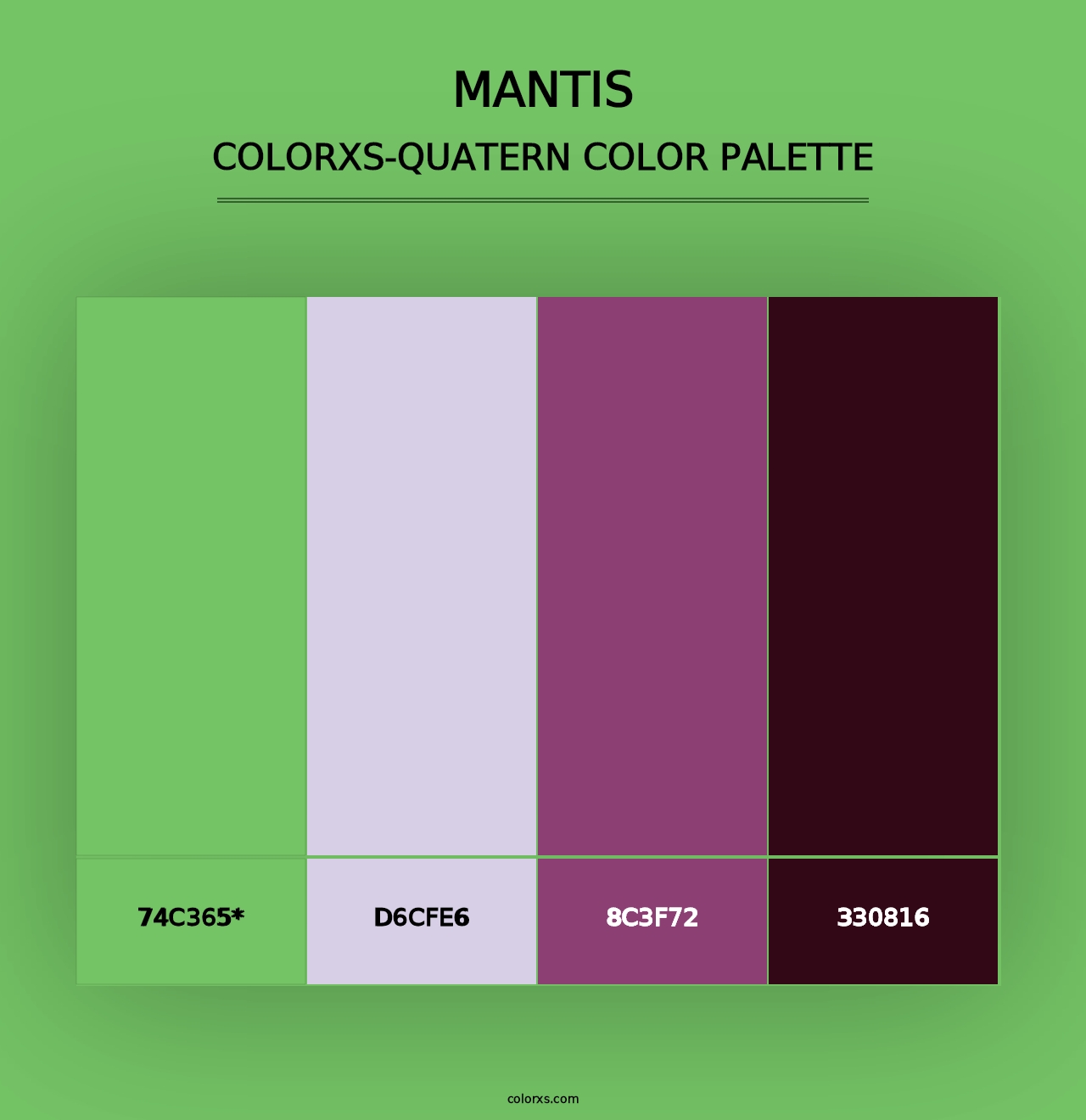 Mantis - Colorxs Quad Palette