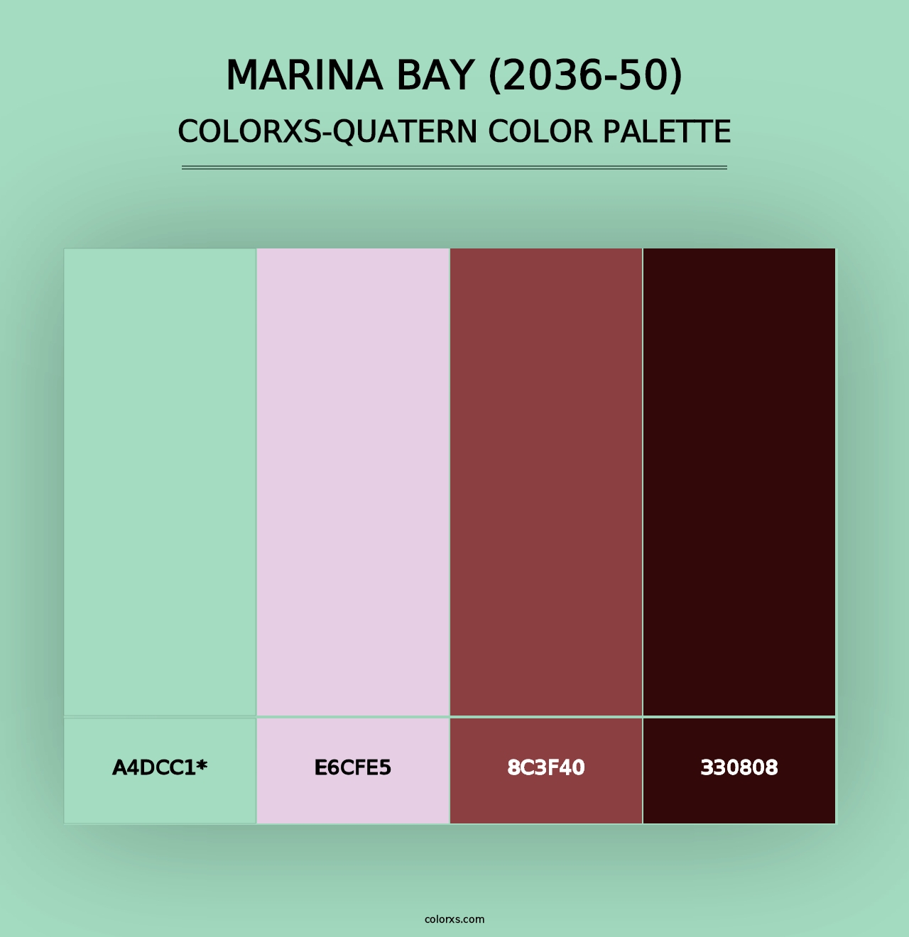 Marina Bay (2036-50) - Colorxs Quad Palette