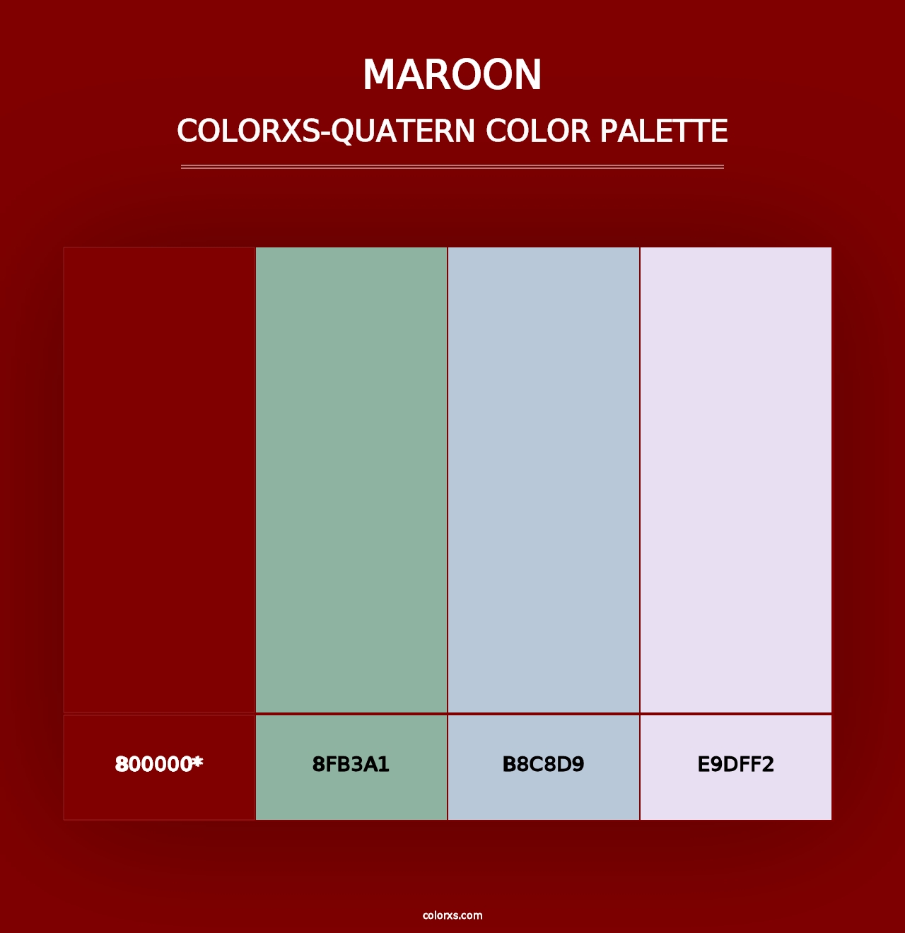 Maroon - Colorxs Quad Palette