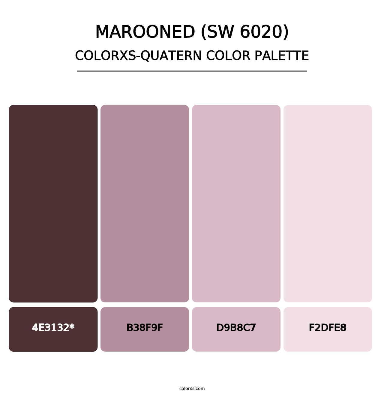 Marooned (SW 6020) - Colorxs Quad Palette