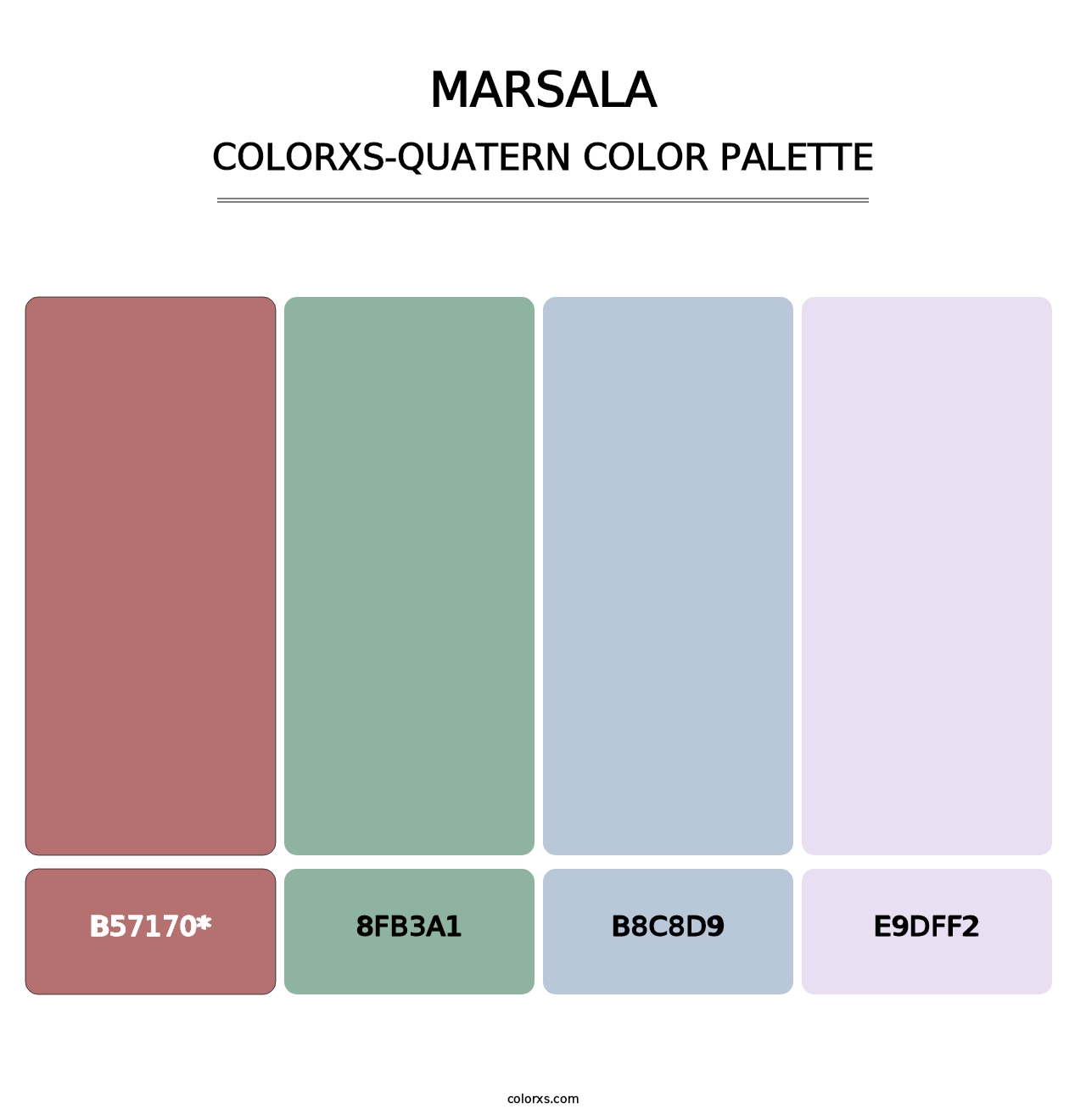 Marsala - Colorxs Quad Palette