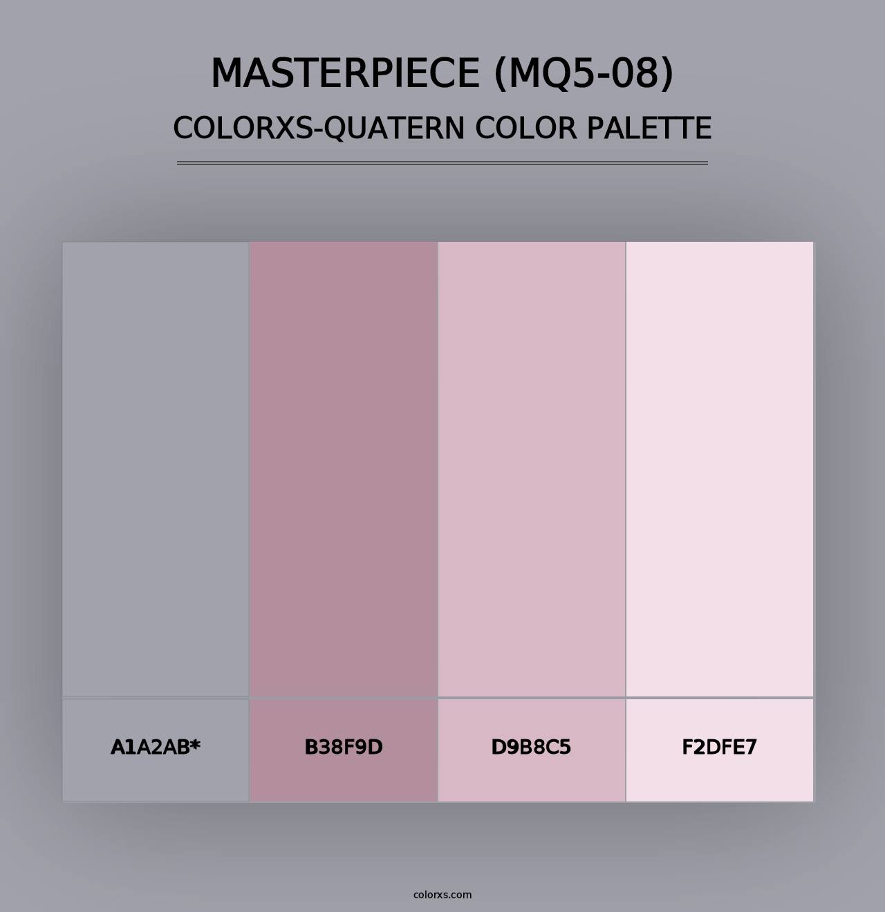 Masterpiece (MQ5-08) - Colorxs Quad Palette