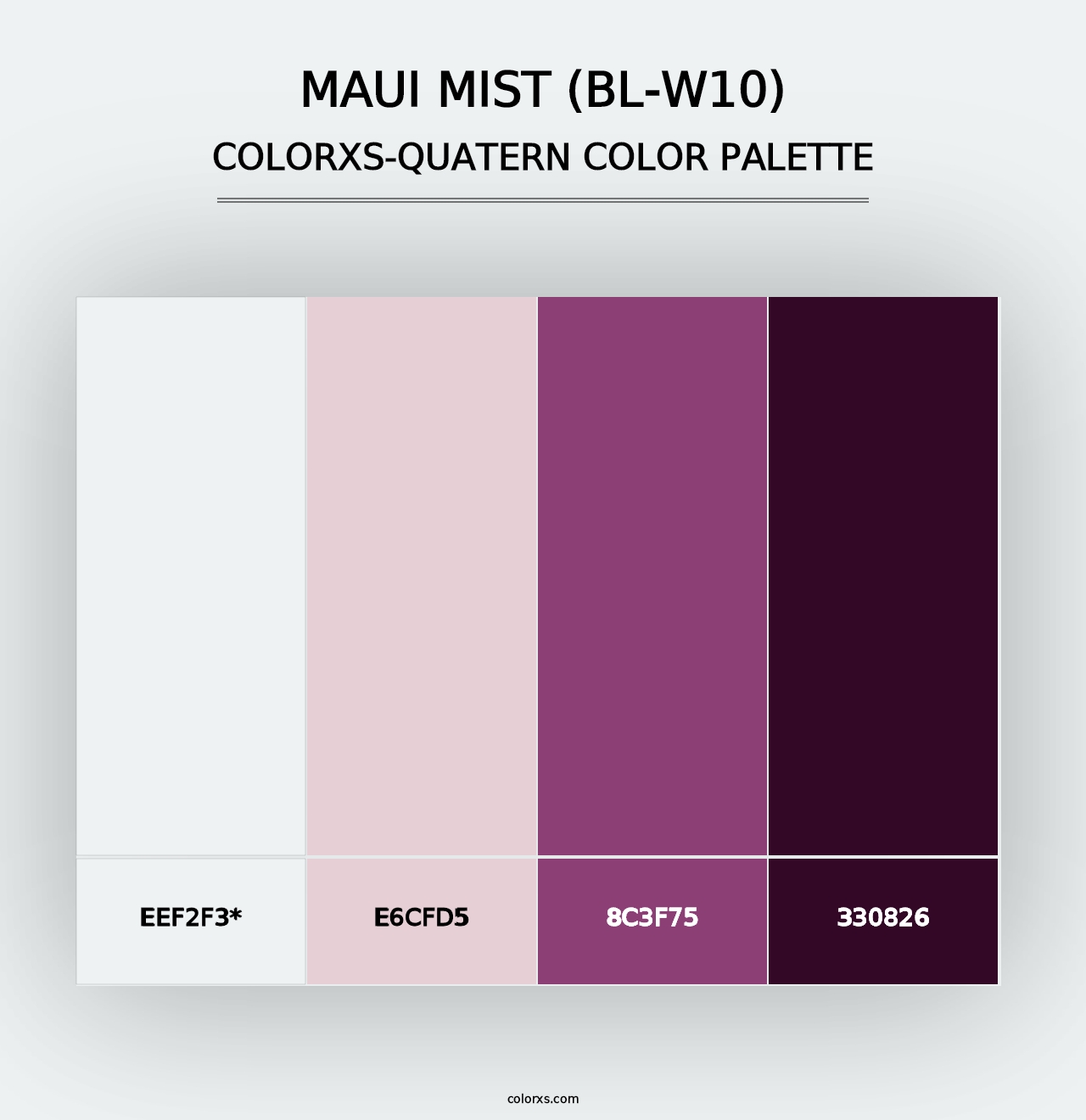 Maui Mist (BL-W10) - Colorxs Quad Palette