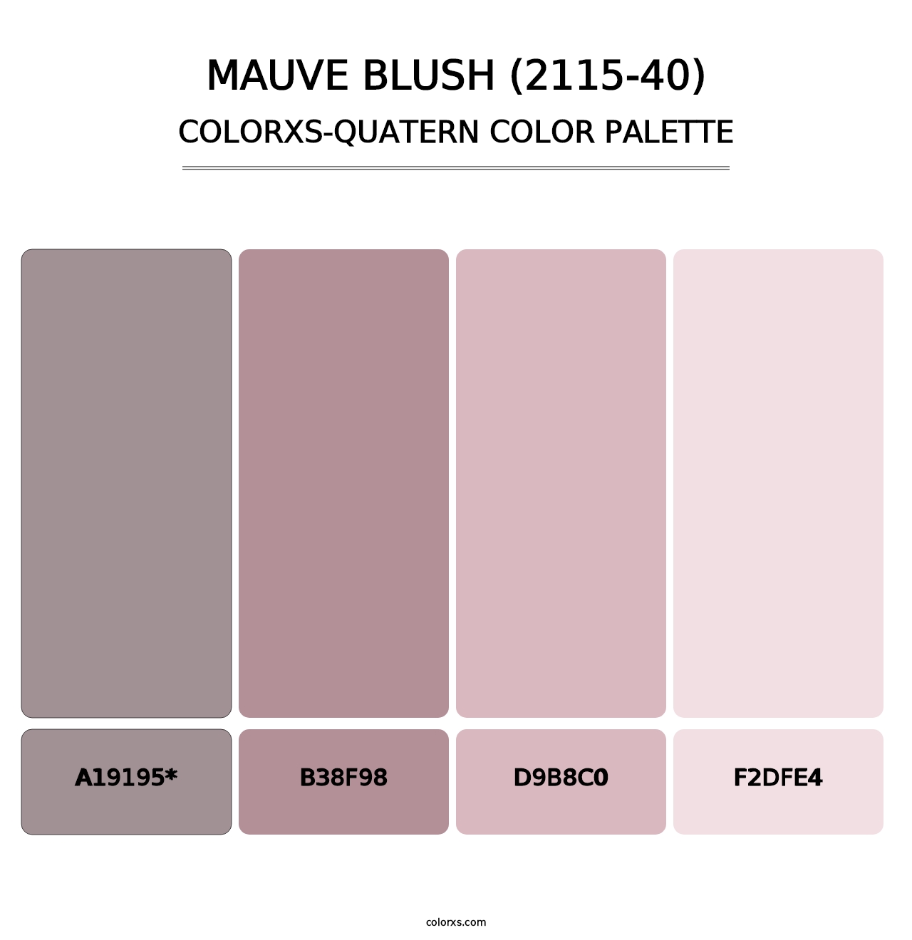 Mauve Blush (2115-40) - Colorxs Quad Palette