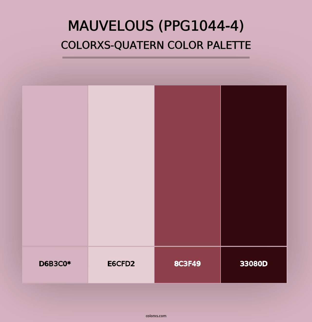 Mauvelous (PPG1044-4) - Colorxs Quad Palette