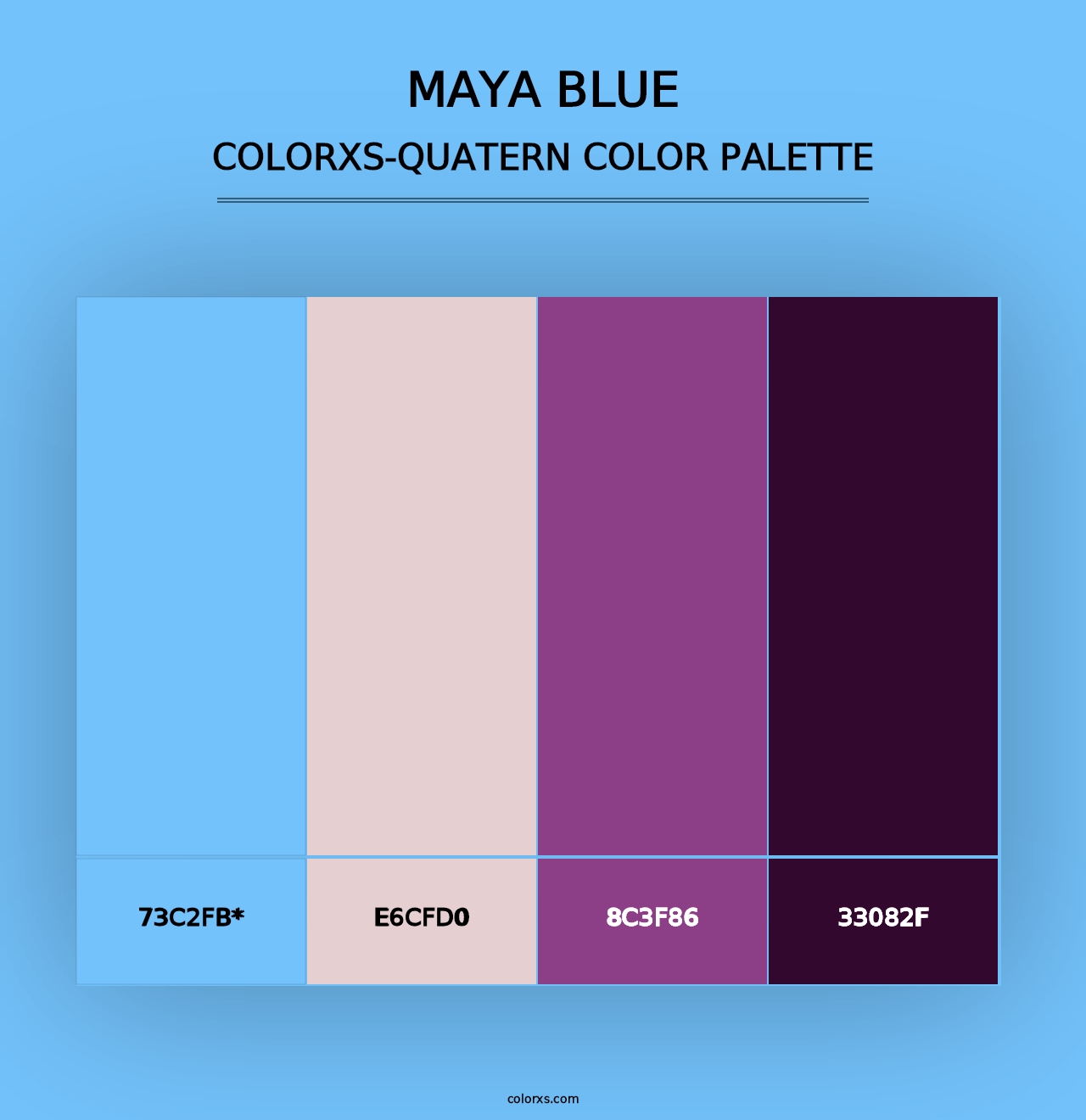 Maya Blue - Colorxs Quad Palette