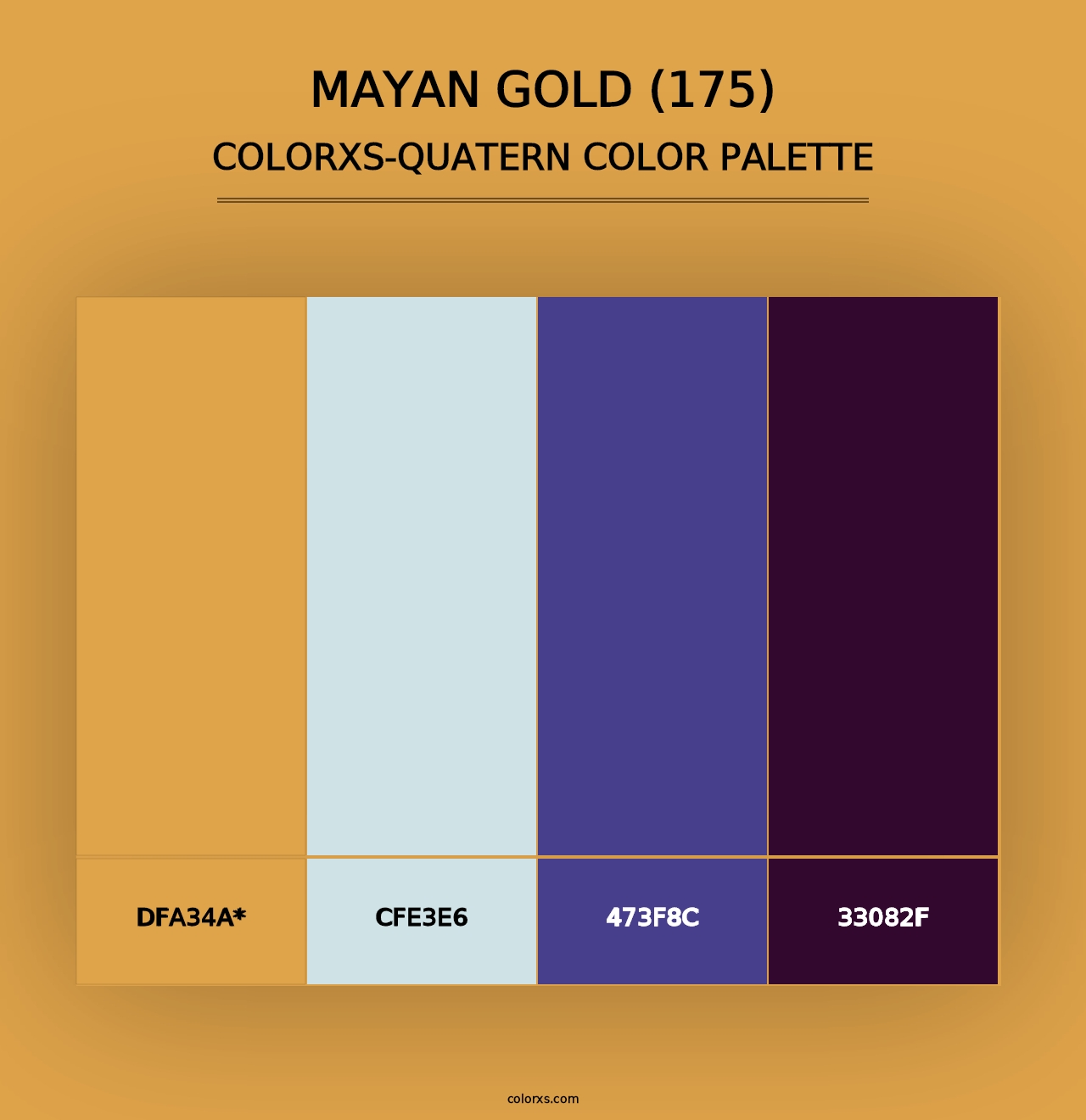 Mayan Gold (175) - Colorxs Quad Palette