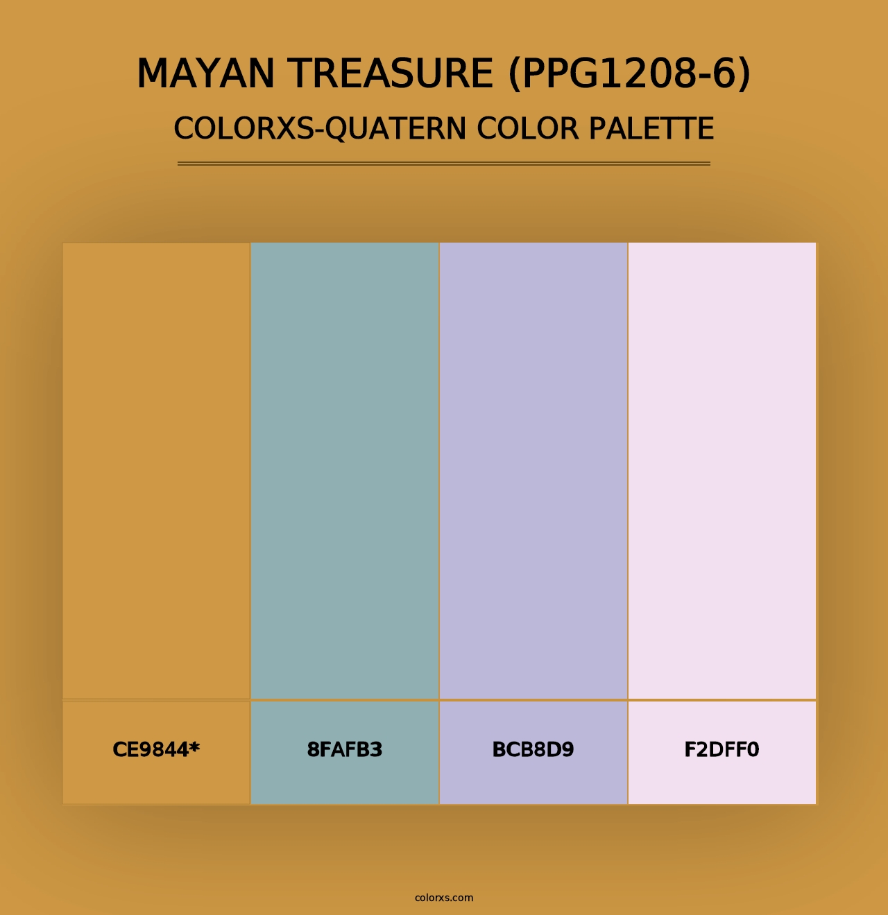 Mayan Treasure (PPG1208-6) - Colorxs Quad Palette