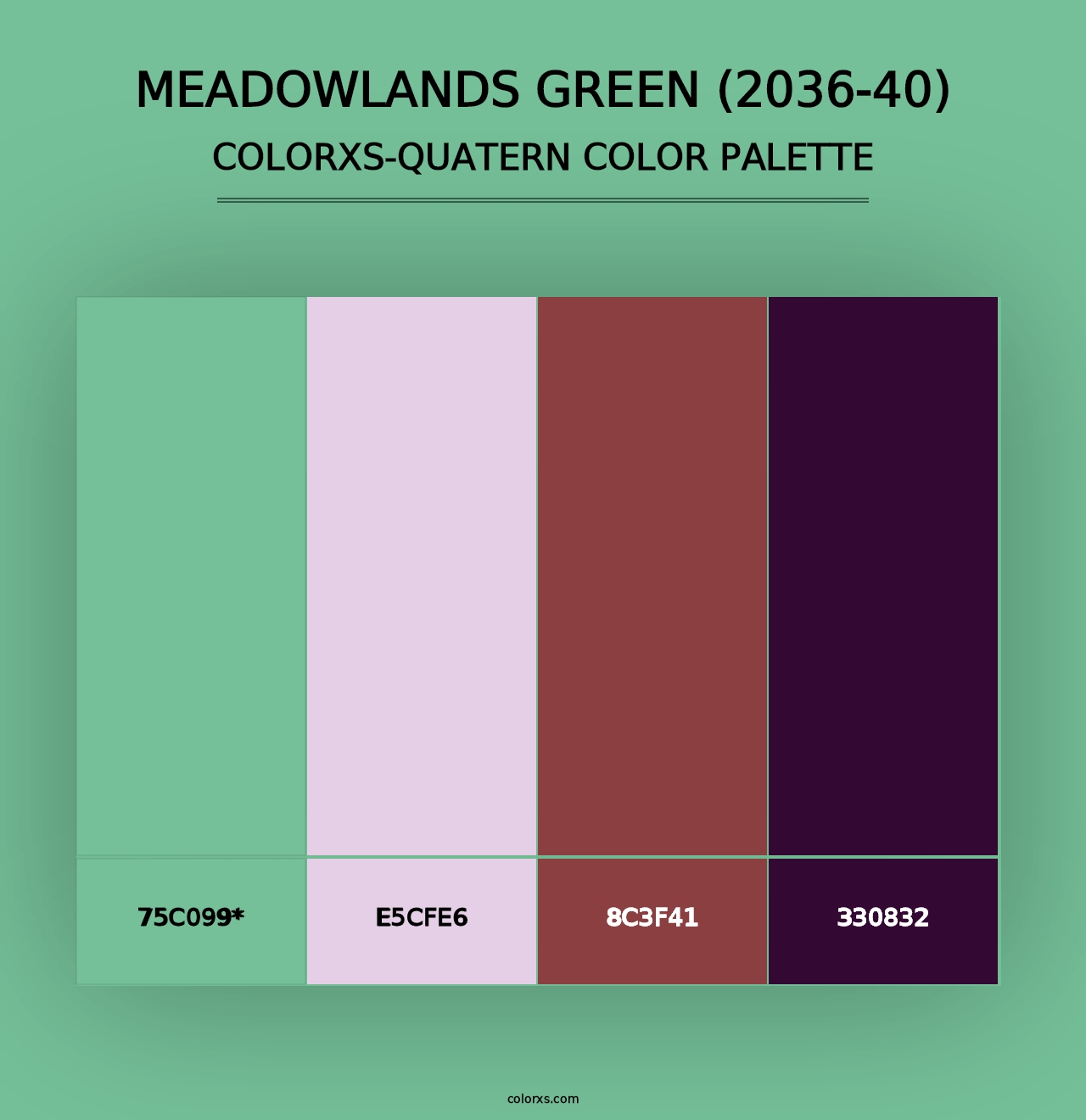 Meadowlands Green (2036-40) - Colorxs Quad Palette