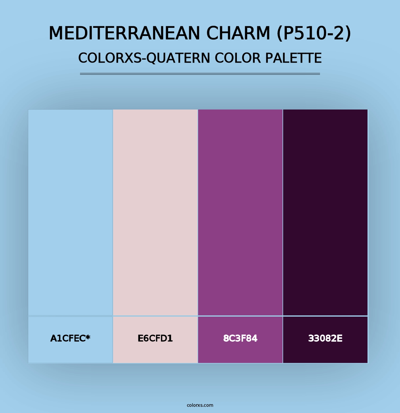 Mediterranean Charm (P510-2) - Colorxs Quad Palette