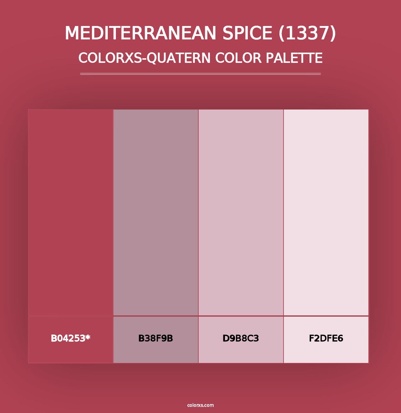 Mediterranean Spice (1337) - Colorxs Quad Palette