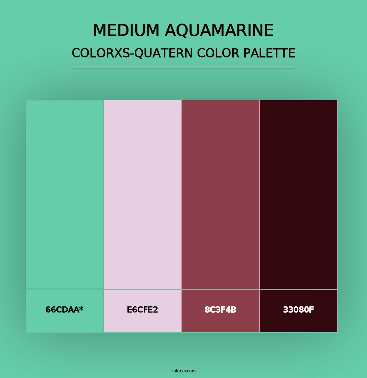 Medium Aquamarine - Colorxs Quad Palette