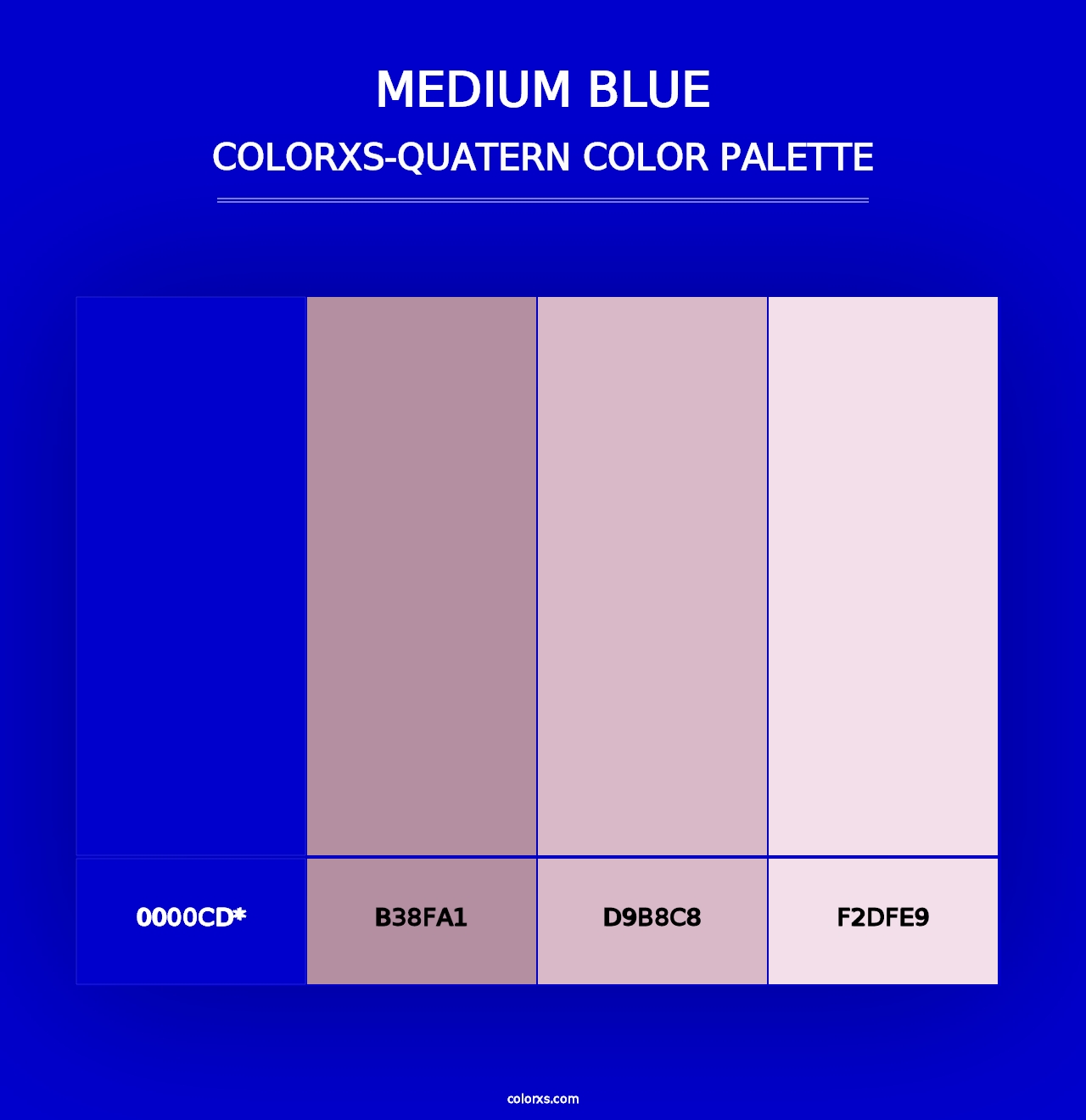 Medium Blue - Colorxs Quad Palette