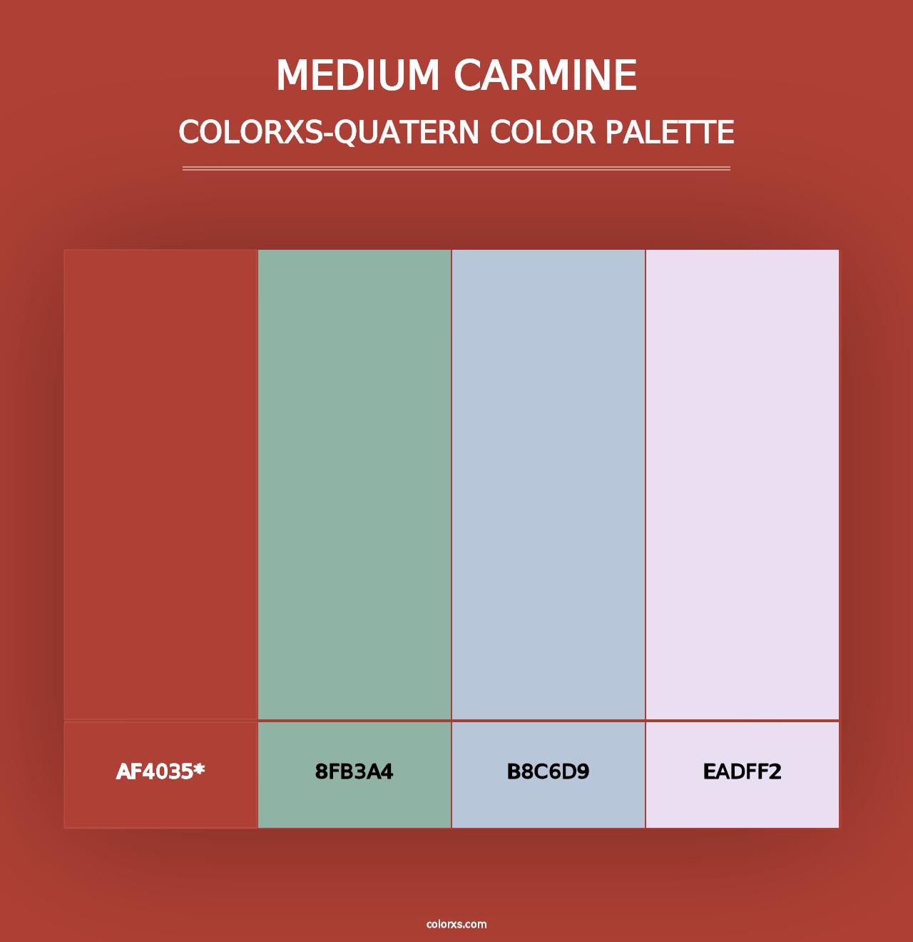 Medium Carmine - Colorxs Quad Palette