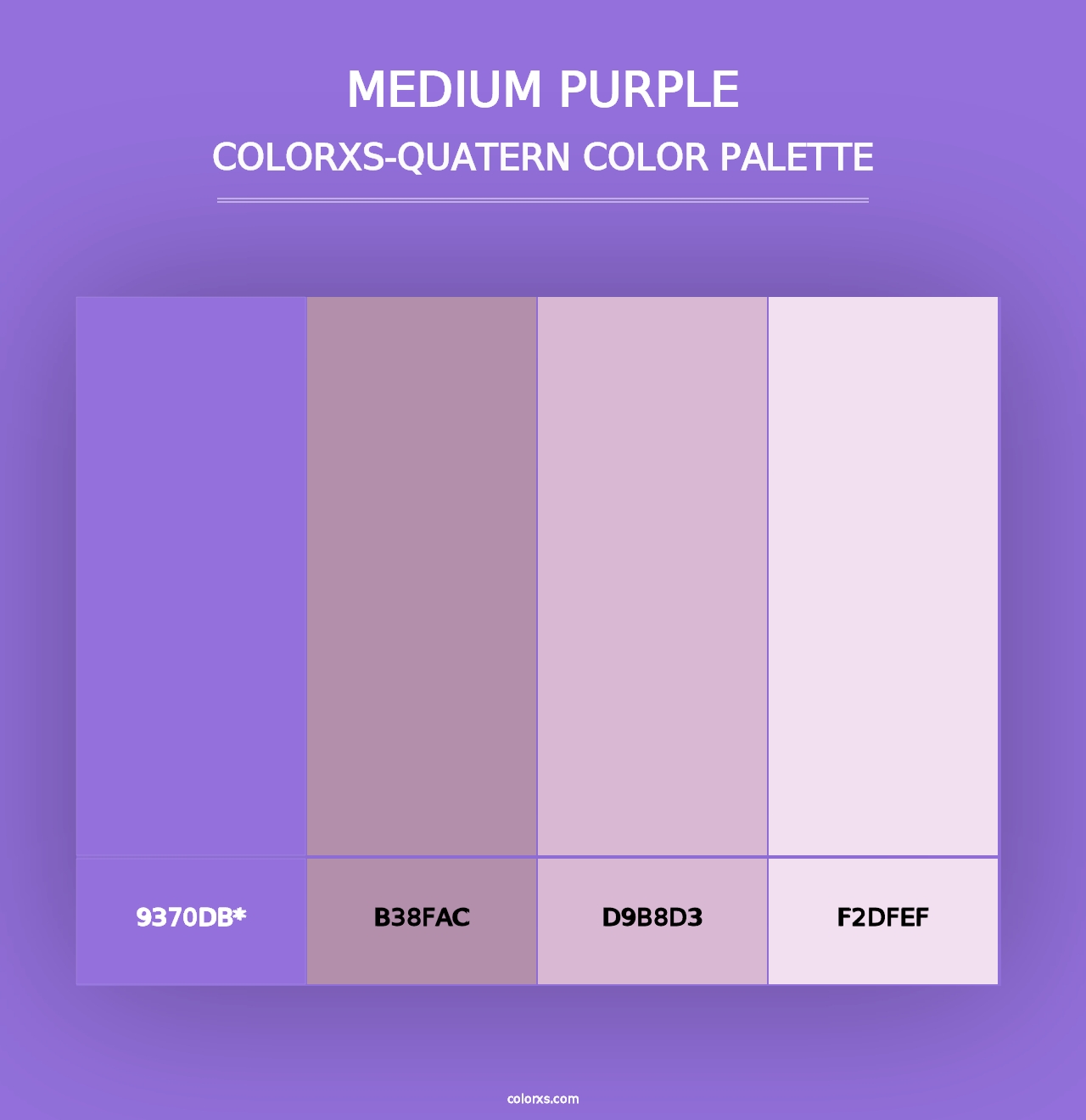 Medium Purple - Colorxs Quad Palette