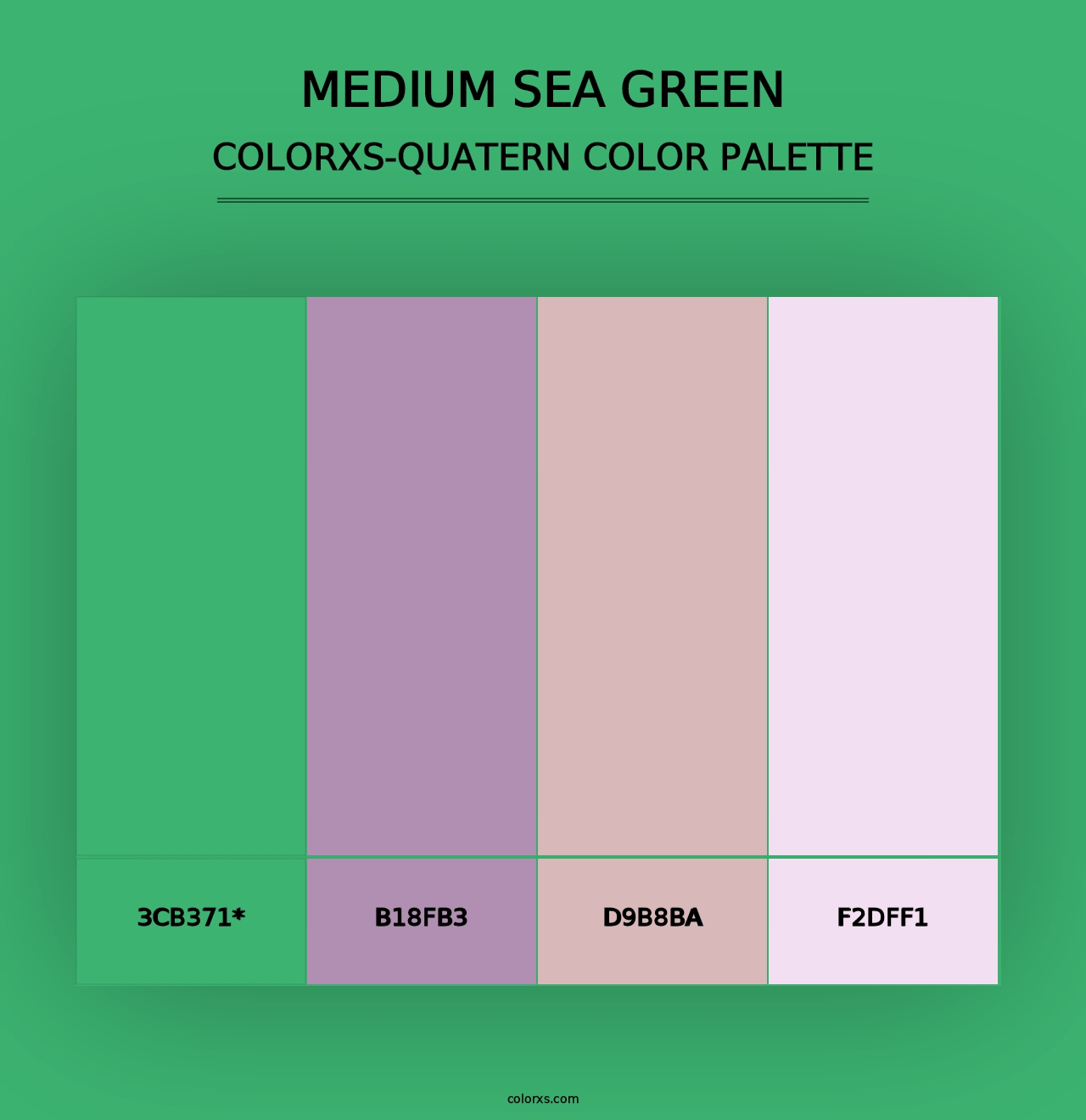 Medium Sea Green - Colorxs Quad Palette