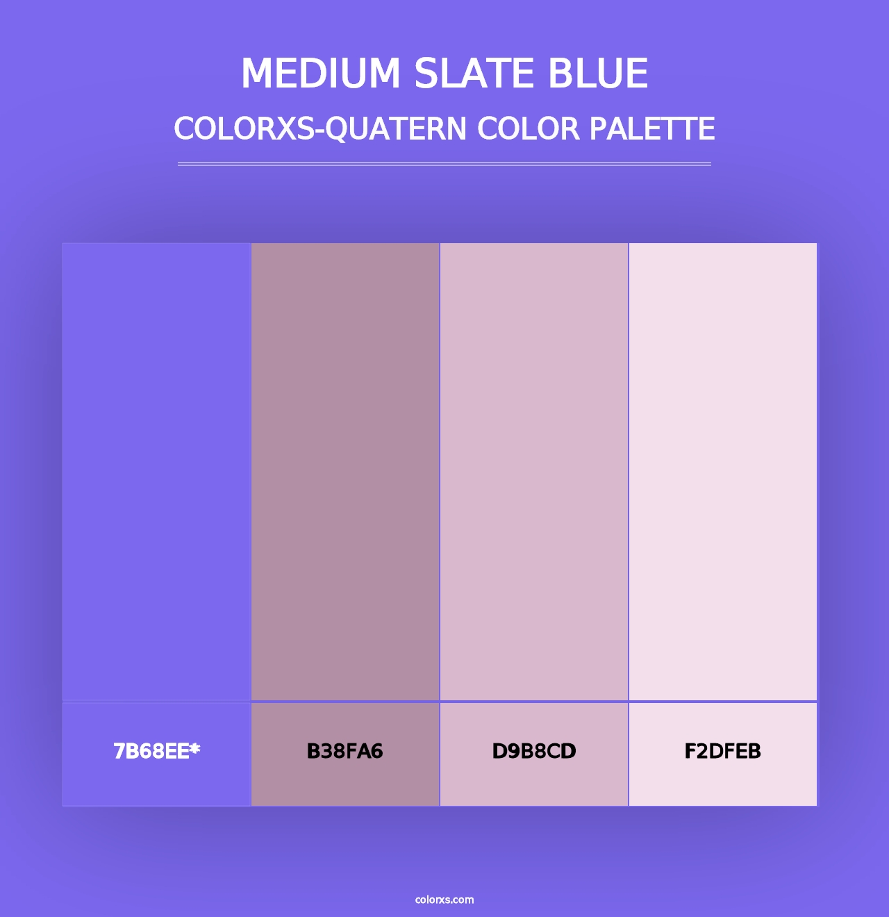 Medium Slate Blue - Colorxs Quad Palette