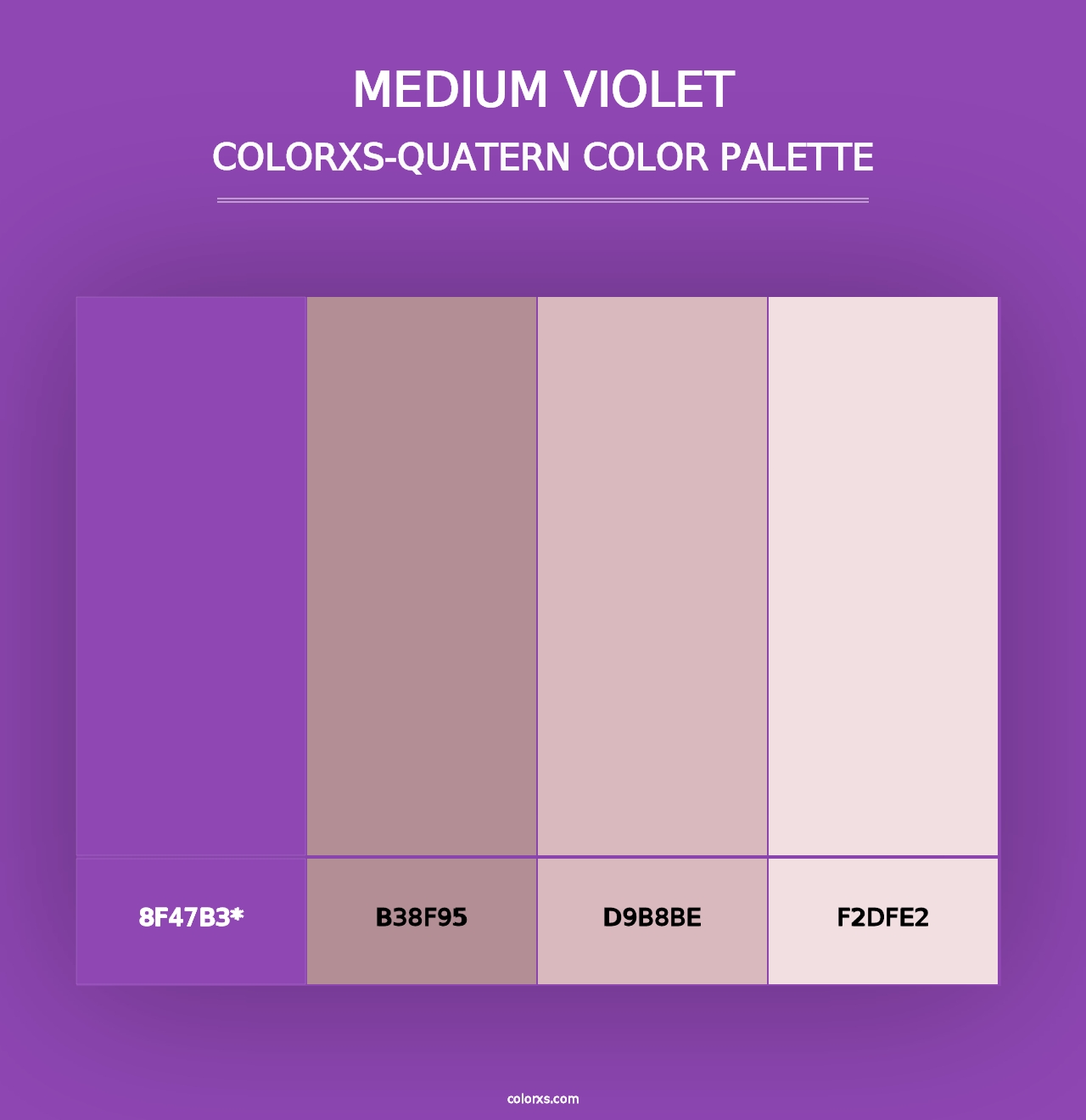 Medium Violet - Colorxs Quad Palette