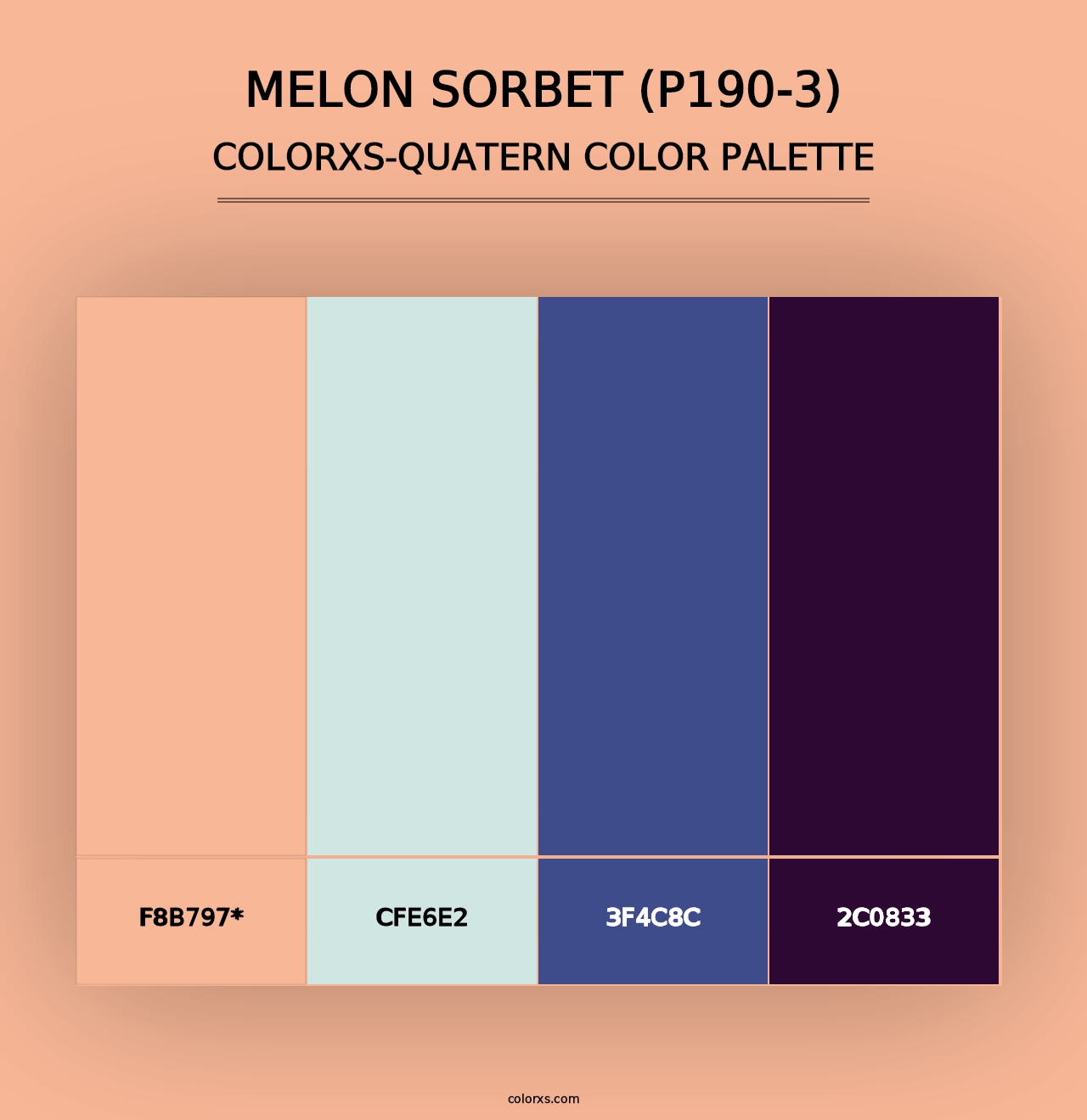 Melon Sorbet (P190-3) - Colorxs Quad Palette