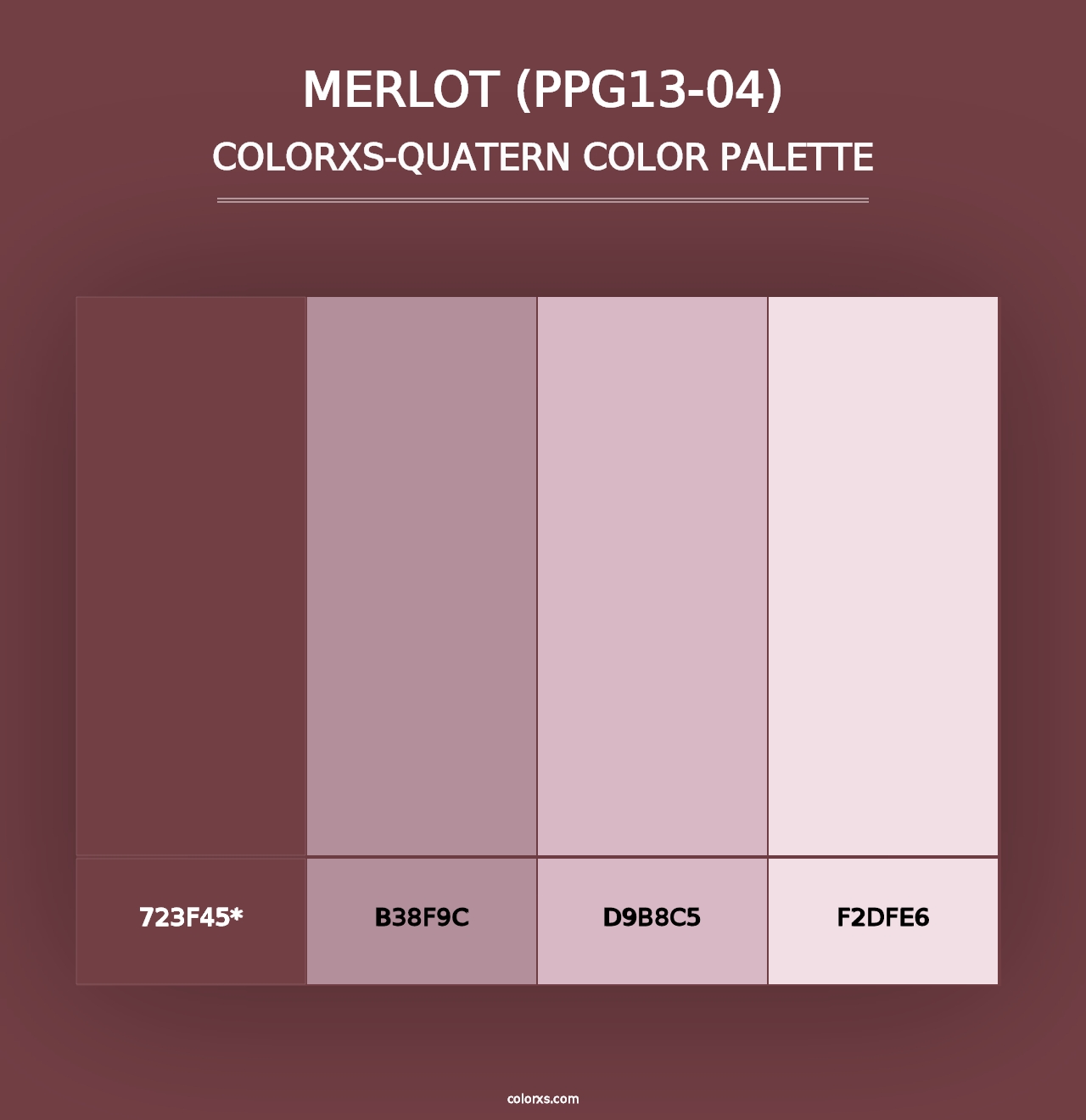 Merlot (PPG13-04) - Colorxs Quad Palette