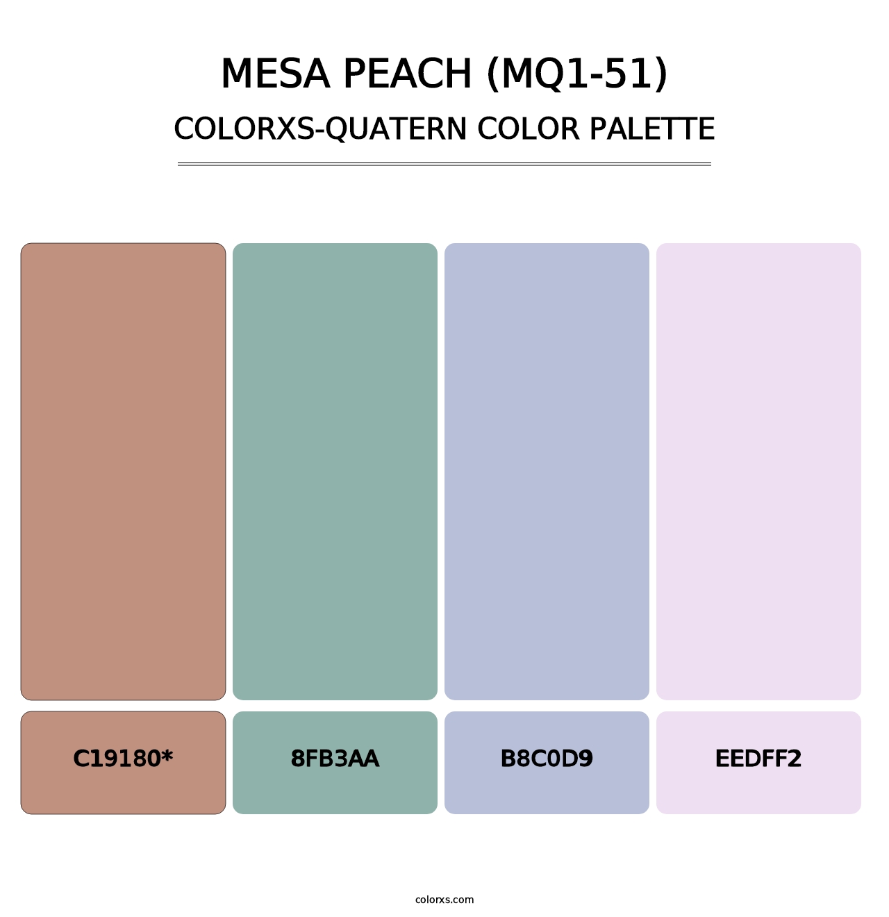 Mesa Peach (MQ1-51) - Colorxs Quad Palette