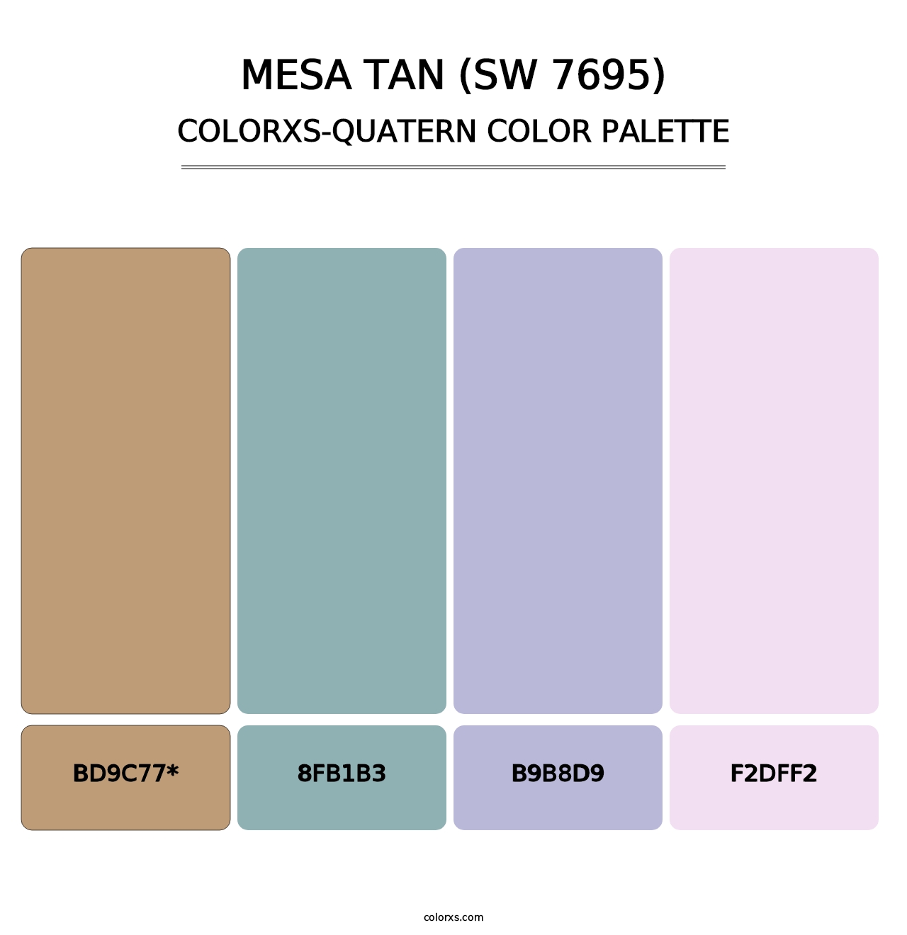 Mesa Tan (SW 7695) - Colorxs Quad Palette