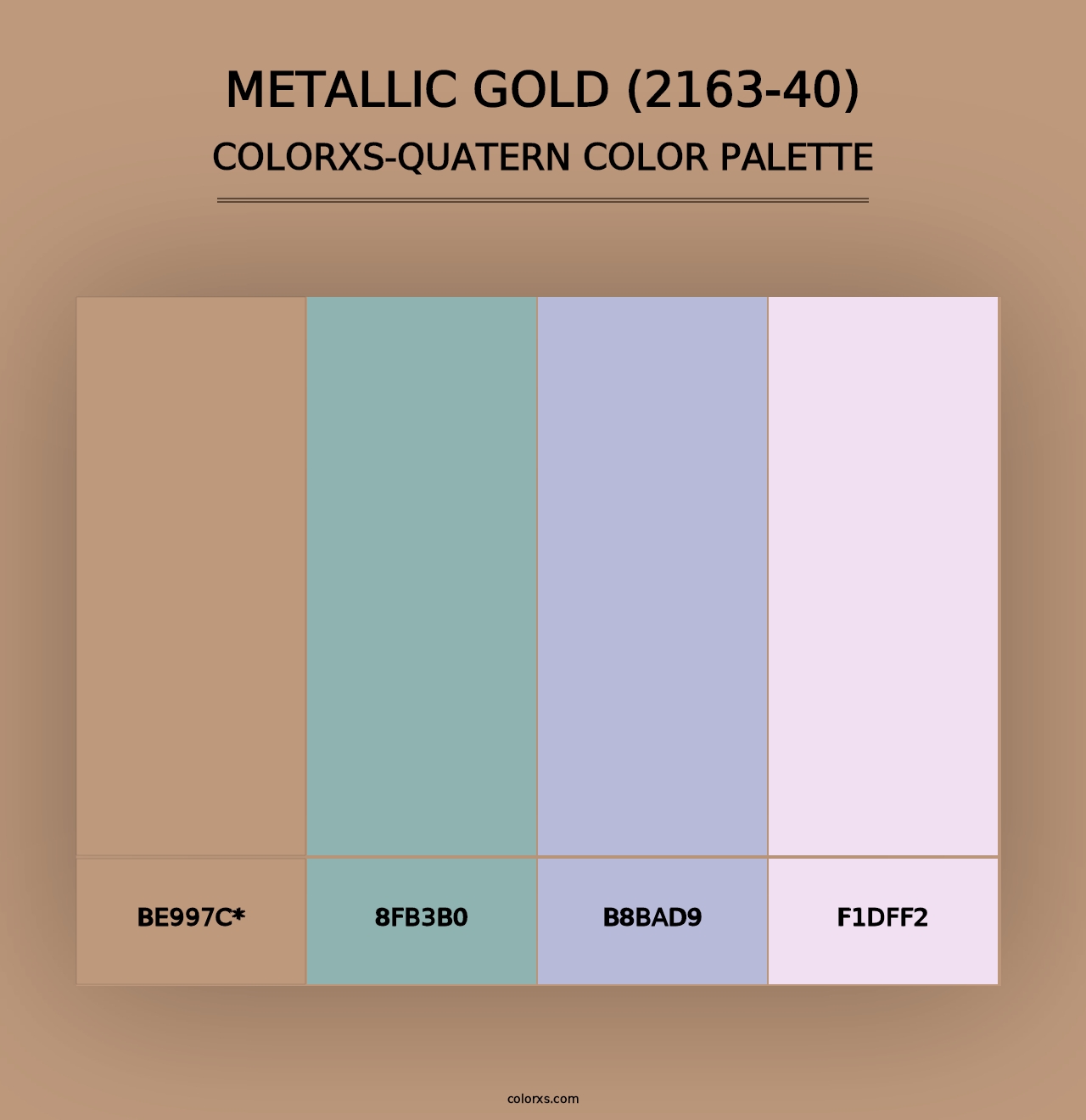 Metallic Gold (2163-40) - Colorxs Quad Palette