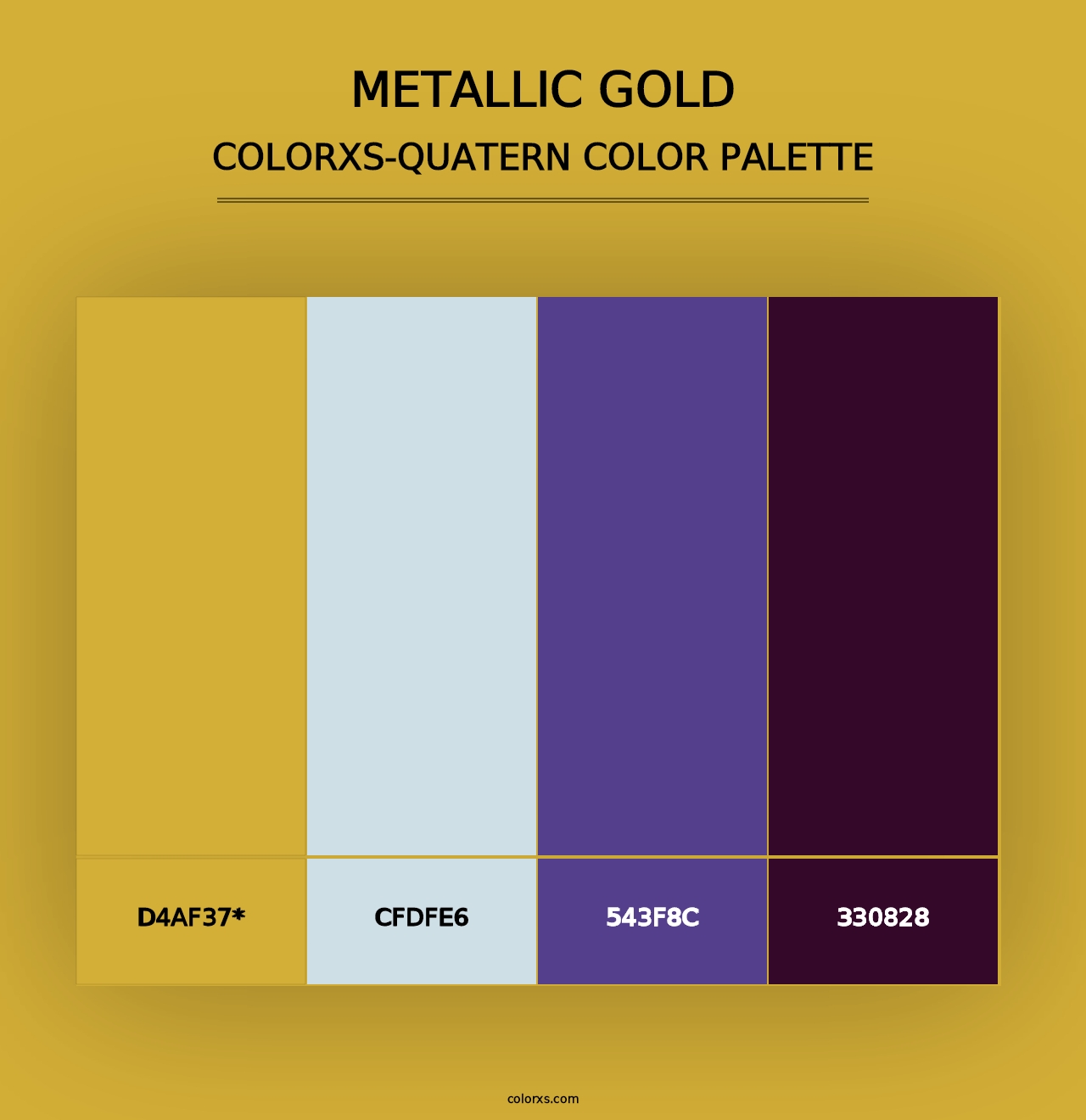 Metallic Gold - Colorxs Quad Palette