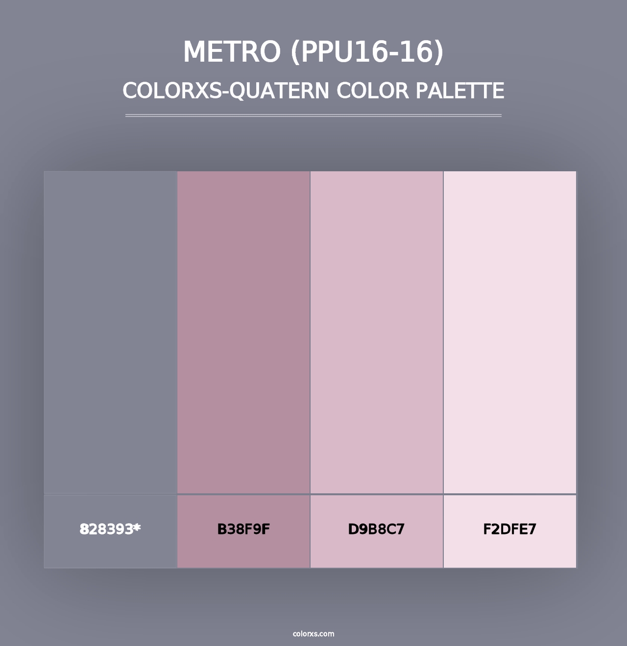 Metro (PPU16-16) - Colorxs Quad Palette