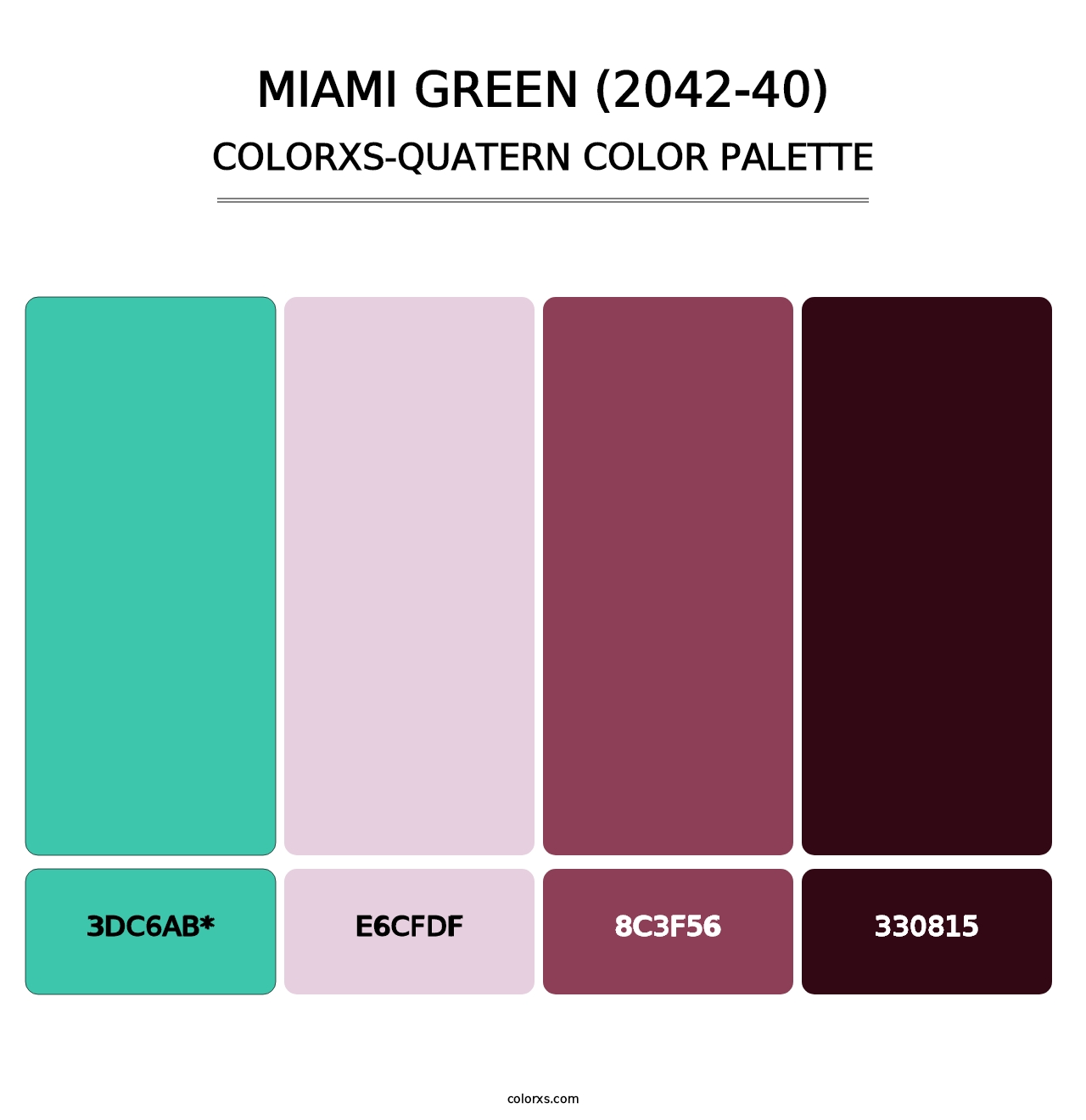 Miami Green (2042-40) - Colorxs Quad Palette